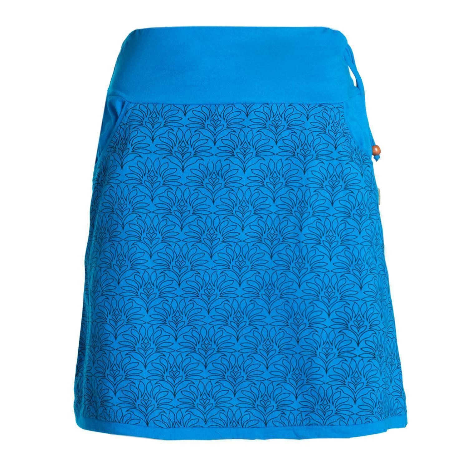 Vishes Minirock Baumwolle Blumen-Muster extra breiter günstig online kaufen
