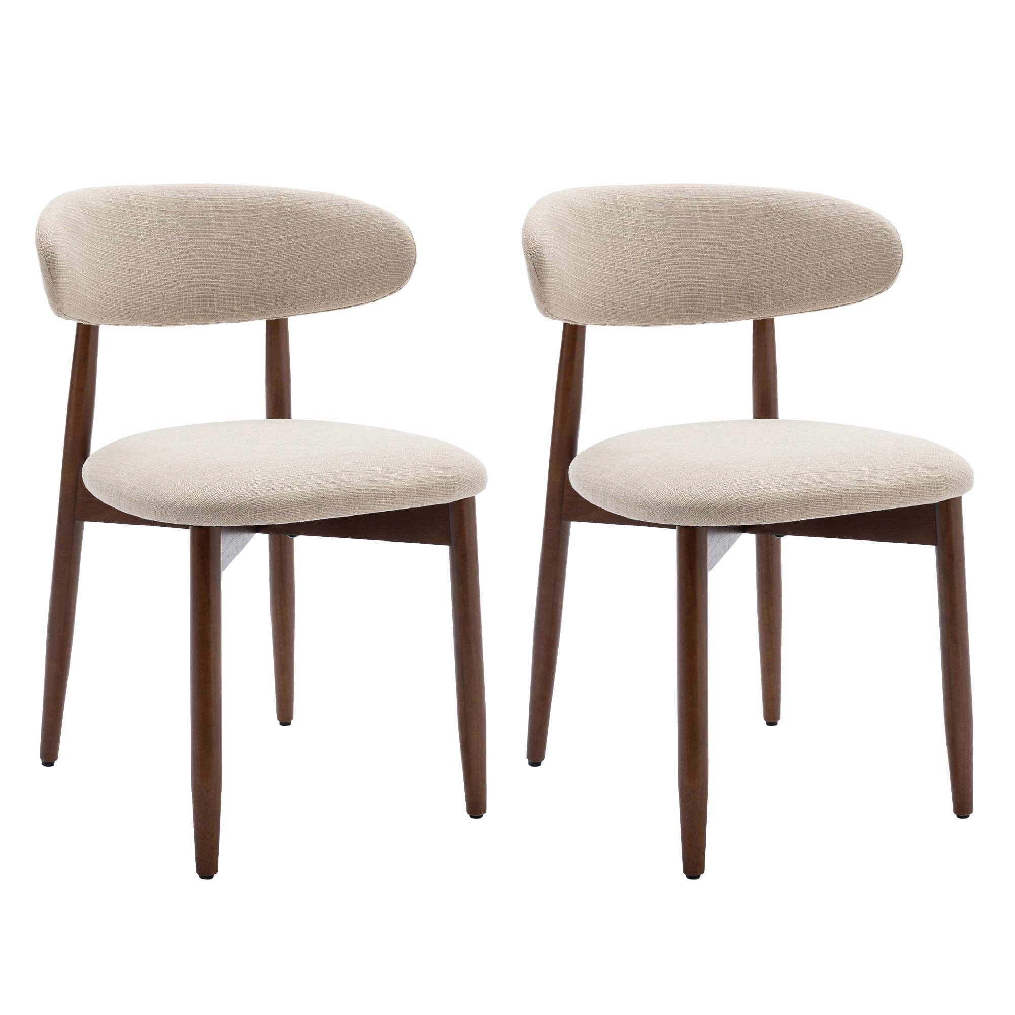 smartue Esszimmerstuhl Gepolsterte Küchenstühle mit Massivholzbeinen, 2/4/6er Set, Bequeme Polsterstühle für Küche, Esszimmer und Wohnbereich