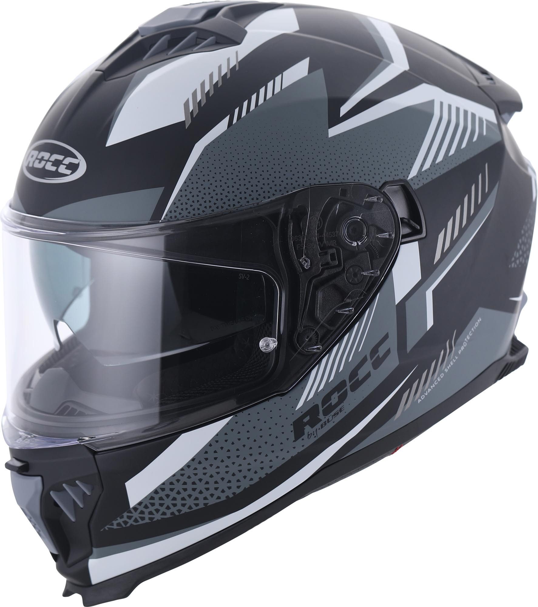 ROCC Motorradhelm 390 Helm, Notfallsystem-polsterung (eqrs),vorbereitet Für Pinlockscheibe,in