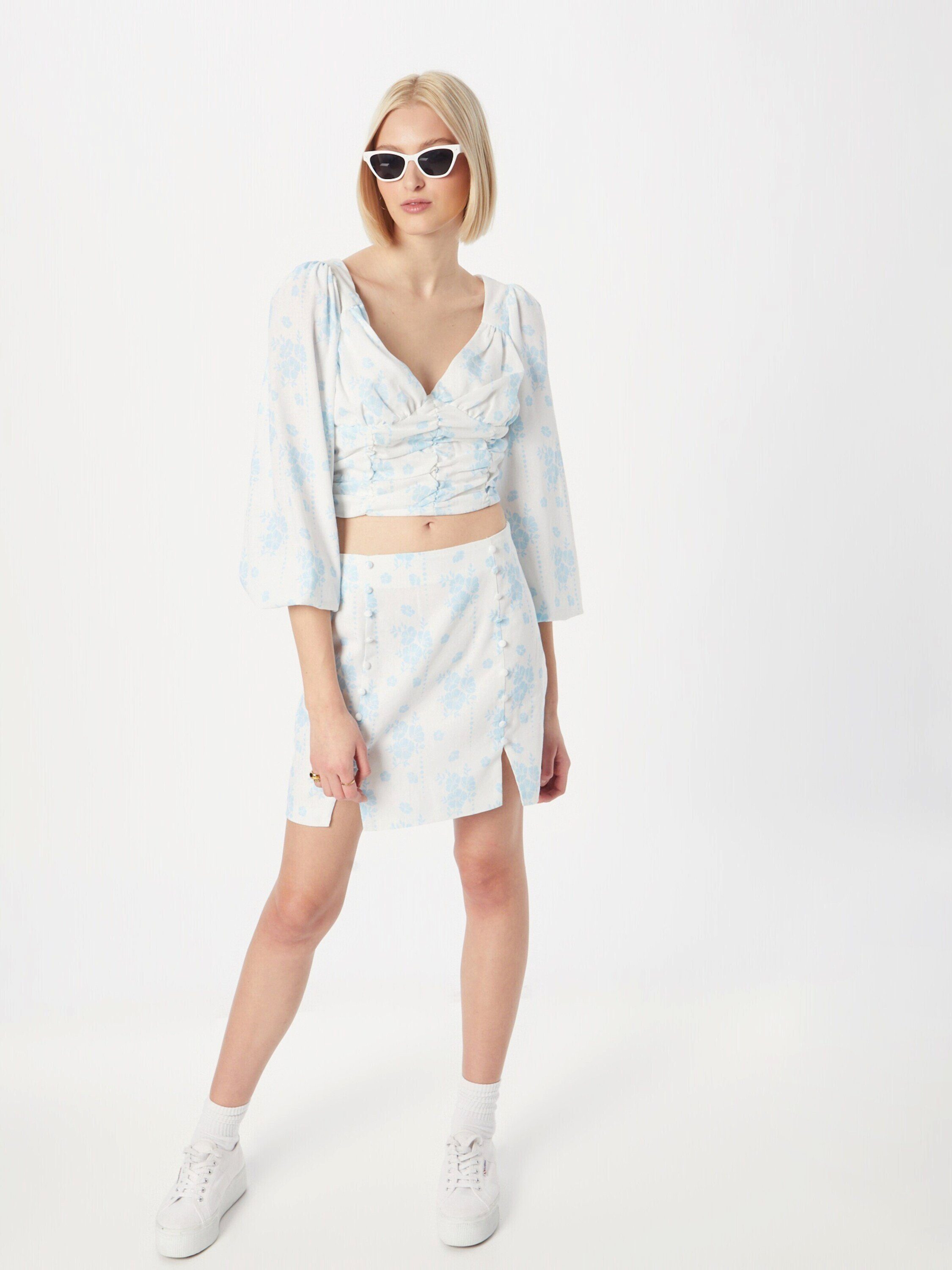 Glamorous Langarmbluse (1-tlg) Drapiert/gerafft