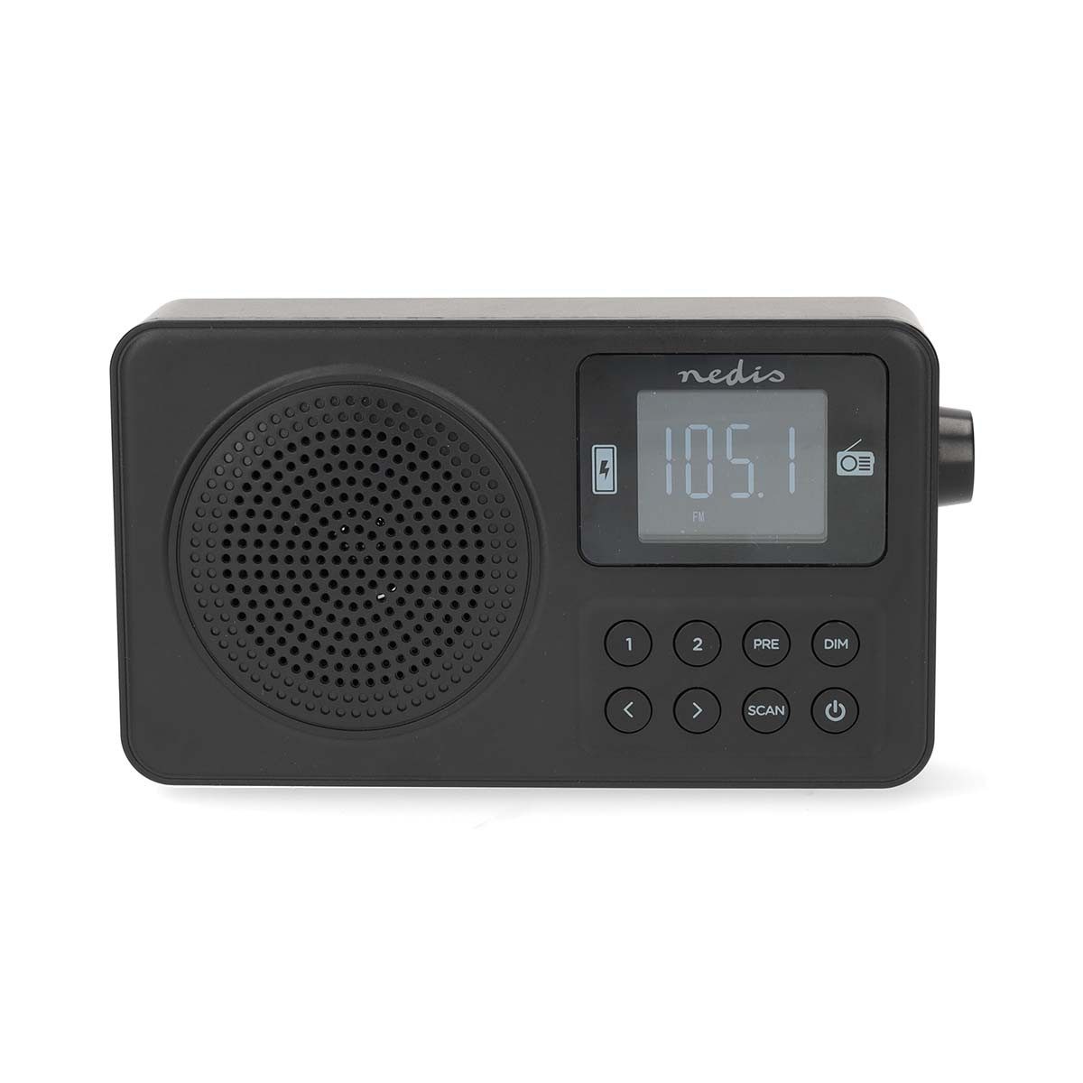 Nedis RDFM2225BK Radio (FM Radio, 1 W)