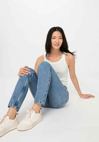 Hessnatur 5-Pocket-Jeans HANNA High Rise Mom aus reinem Bio-Denim (1-tlg)