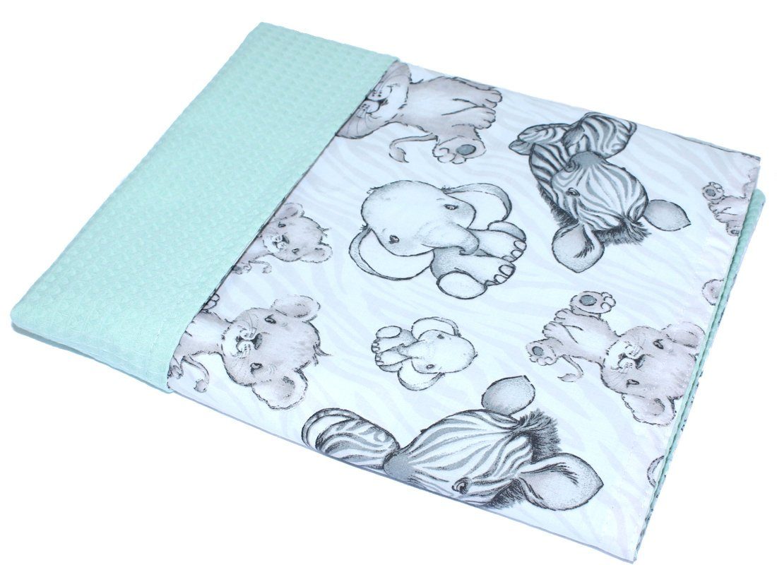 Babydecke Babydecke Waffelpiqué Baumwolle Kuscheldecke Kinderwagendecke, Primawela – Bild 3 von 3