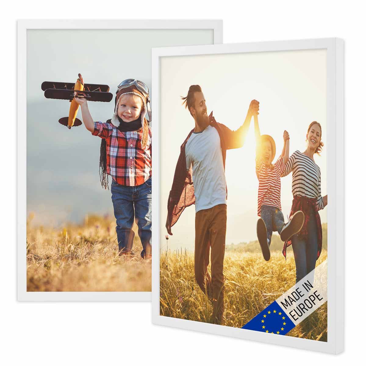 PHOTOLINI Bilderrahmen 2er Set Massivholz-Rahmen Modern günstig online kaufen