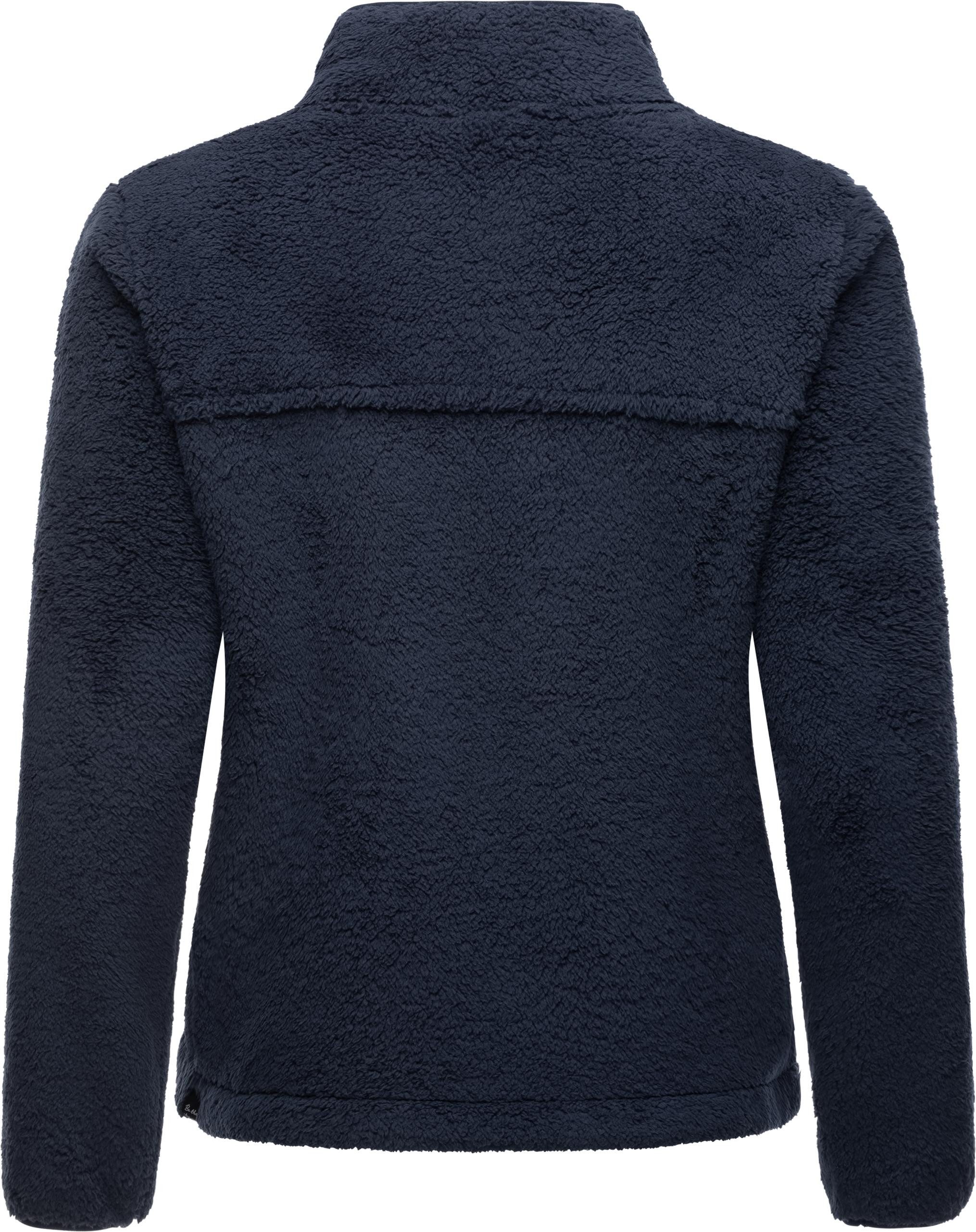 Ragwear Plüschjacke Alaris Kuschelige Fleecejacke mit Brusttasche