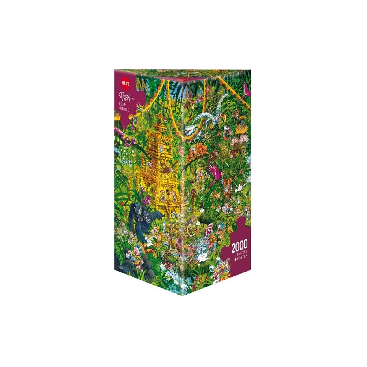 HEYE Puzzle 298920 2000 2000 Dreieck, Jungle, -..., Cartoon Teile - Puzzleteile Deep im