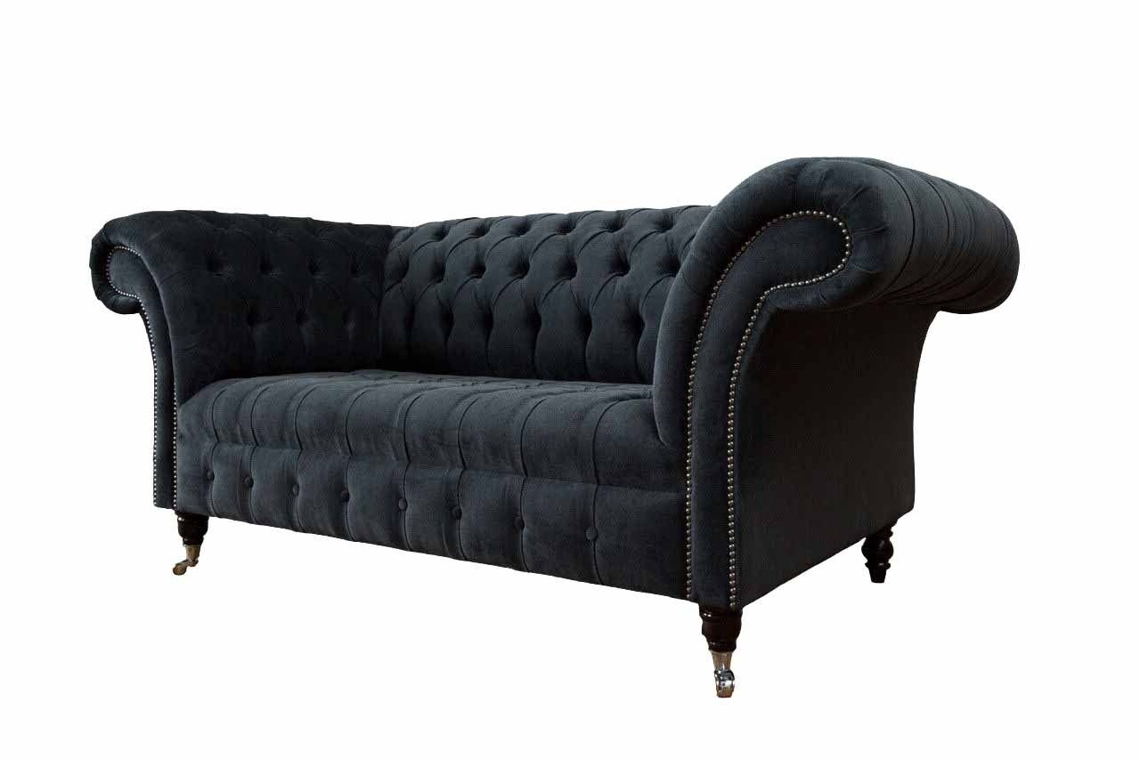 JVmoebel Sofa Chesterfield In Design 2 Sitzer Textil Made Polster Europe Couch Neu, Sofa Luxus Sitz