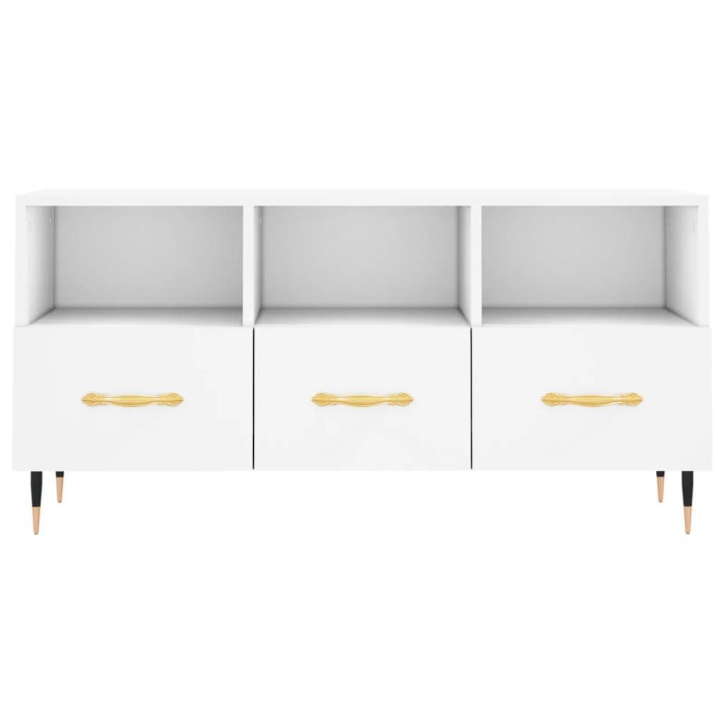 furnicato Weiß 102x36x50 TV-Schrank Holzwerkstoff cm