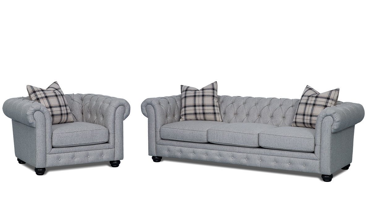 Xlmoebel Chesterfield-Sofa Neue Sofagarnitur Chesterfield mit 3+1 Sitzern aus Leder, Hergestellt in Europa