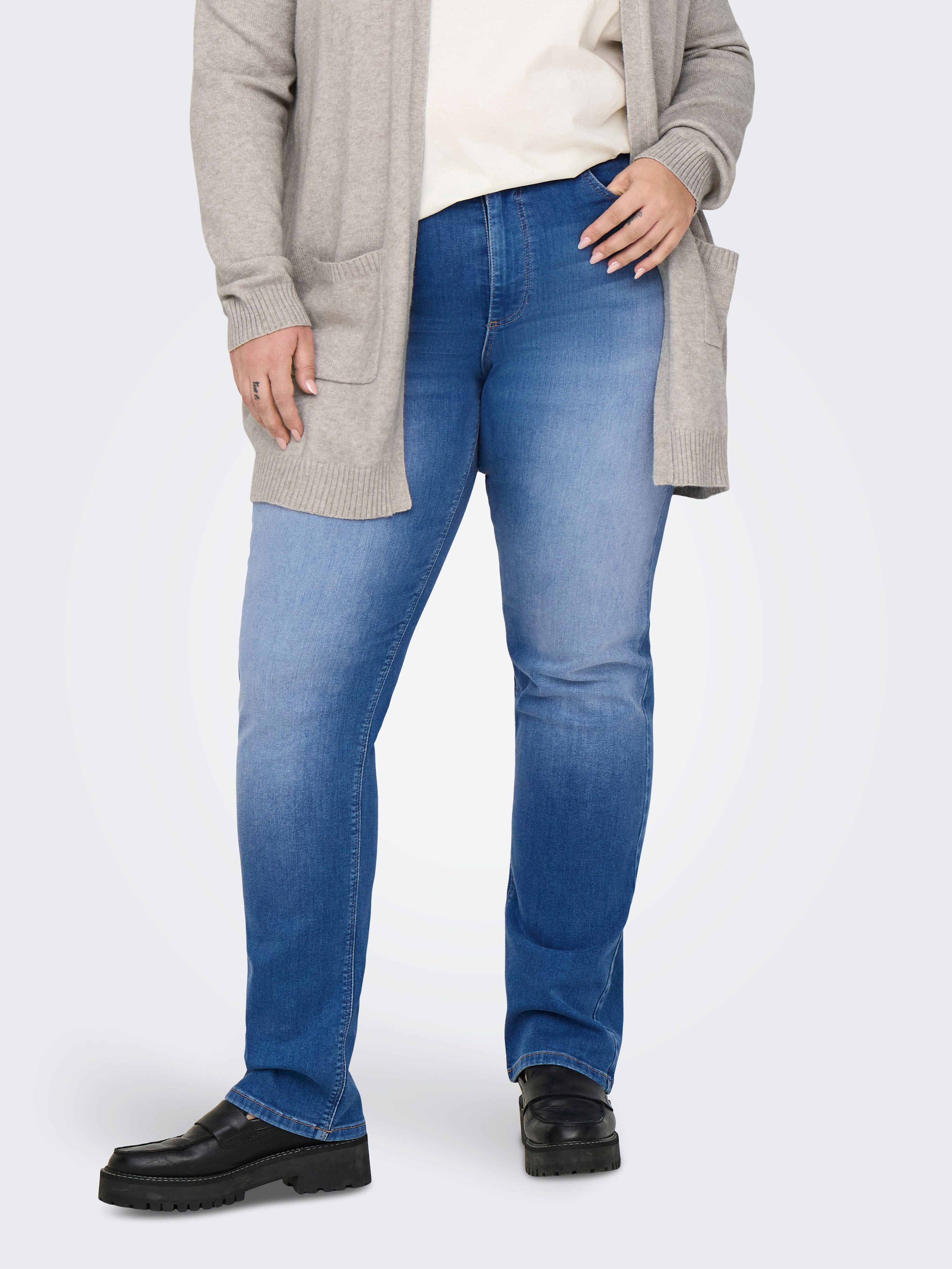 ONLY CARMAKOMA High-waist-Jeans CARWILLY HW STRAIGHT DNM REA12187 NOOS