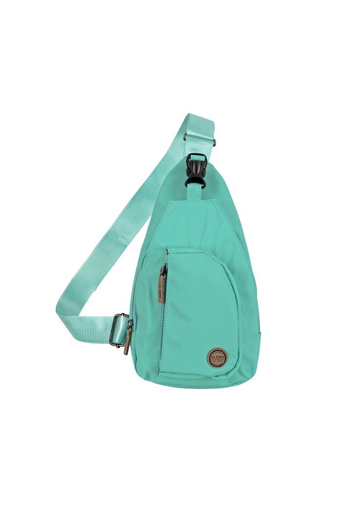 Bag Beauty Rucksack "Rubber", Wasserfester, abwaschbarer Schultertasche Hyprid Thinxx Sling Himbeere