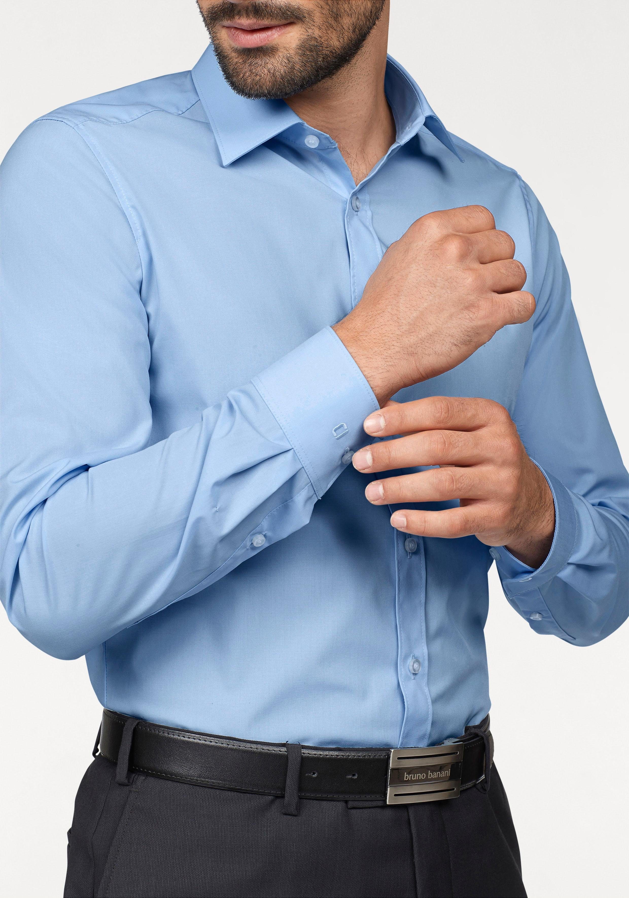 OLYMP Businesshemd Level Five body fit formbeständig durch Elasthan