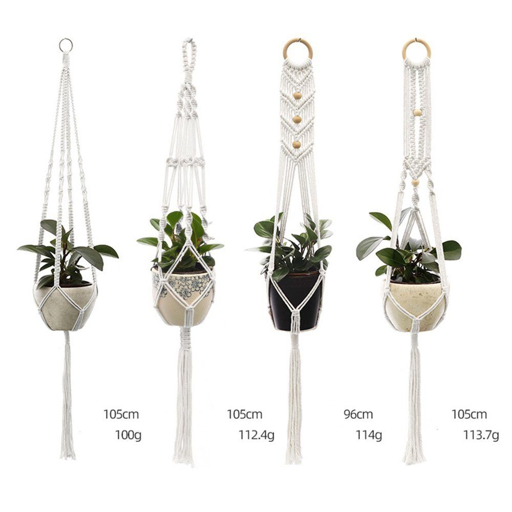 Coonoor Dekohänger Makramee Blumenampel, Blumentopf Pflanzen günstig online kaufen