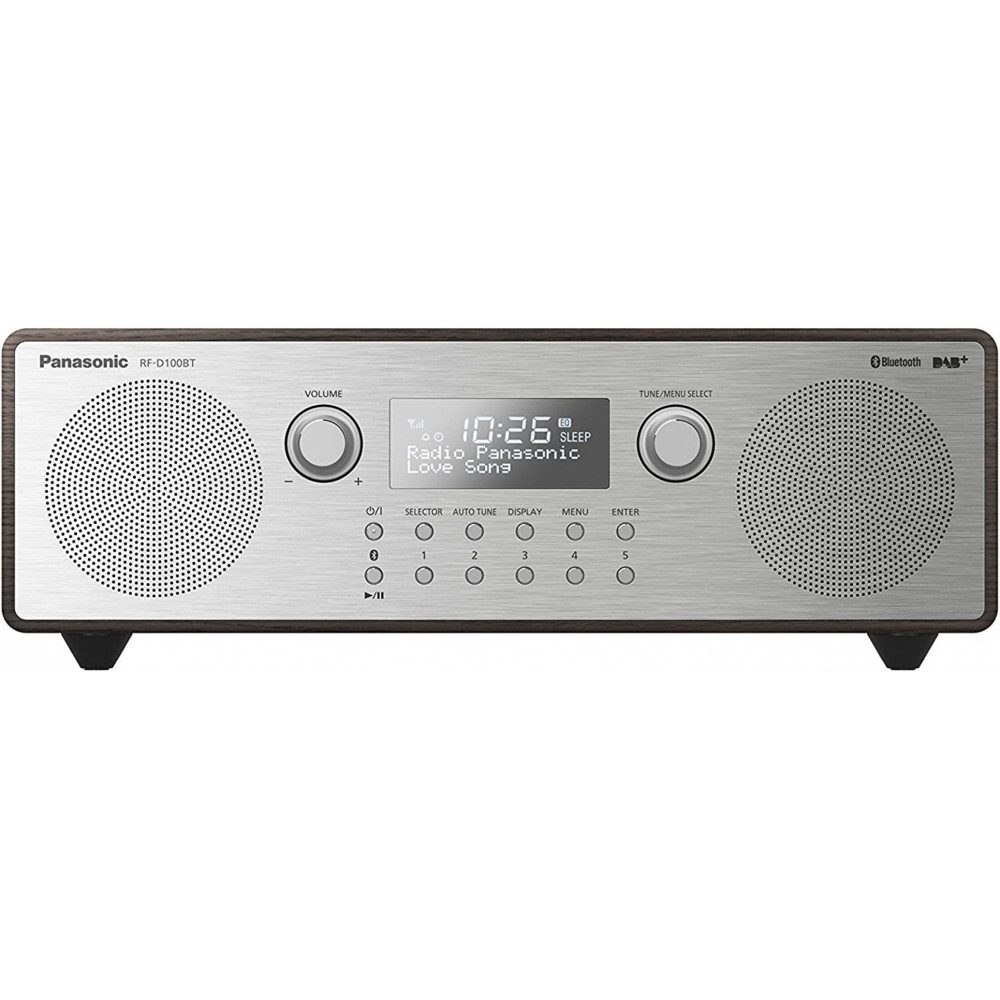 Panasonic RF-D100BTEGT Digitalradio Retro-Stil Schwarz Radio