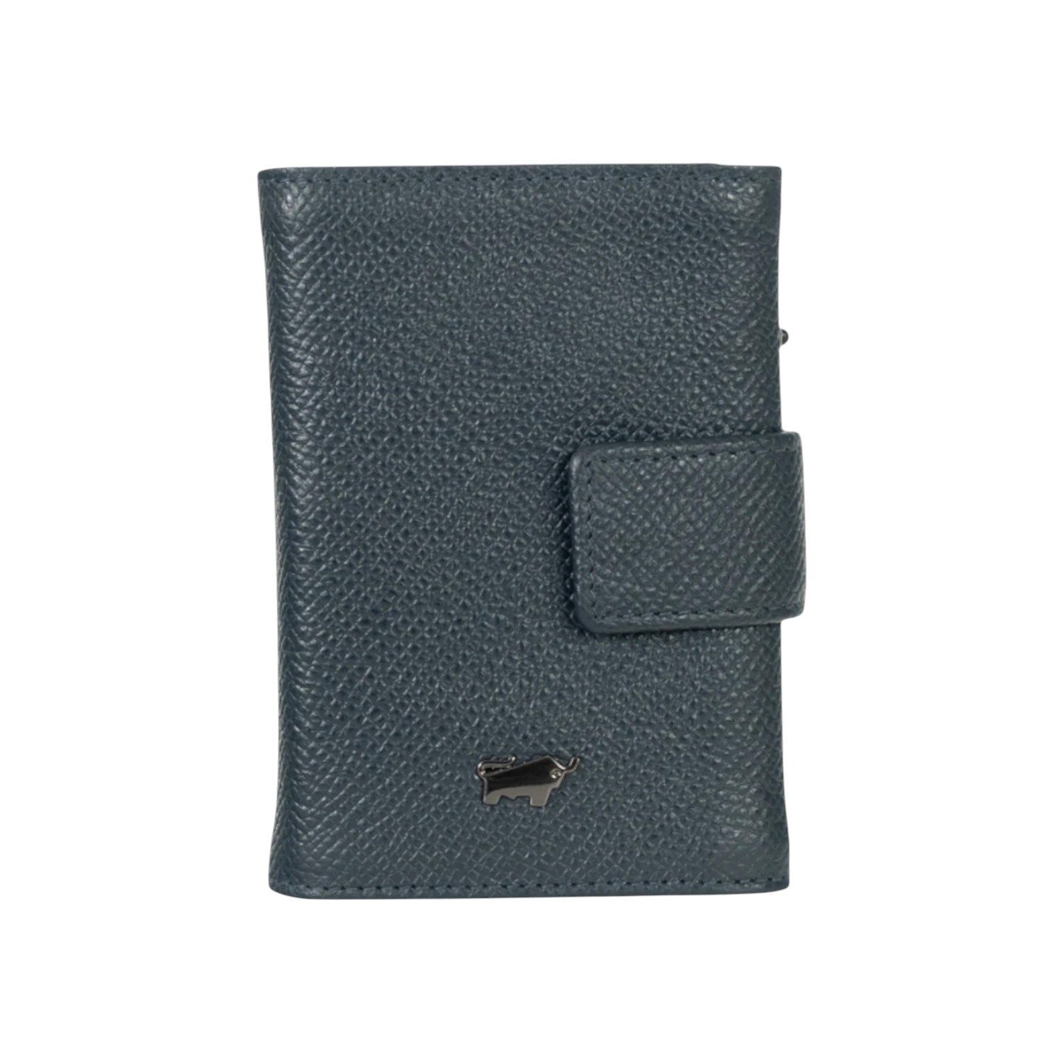 Braun Büffel Mini Geldbörse ROBIN RFID Slim Wallet Münzfach blau