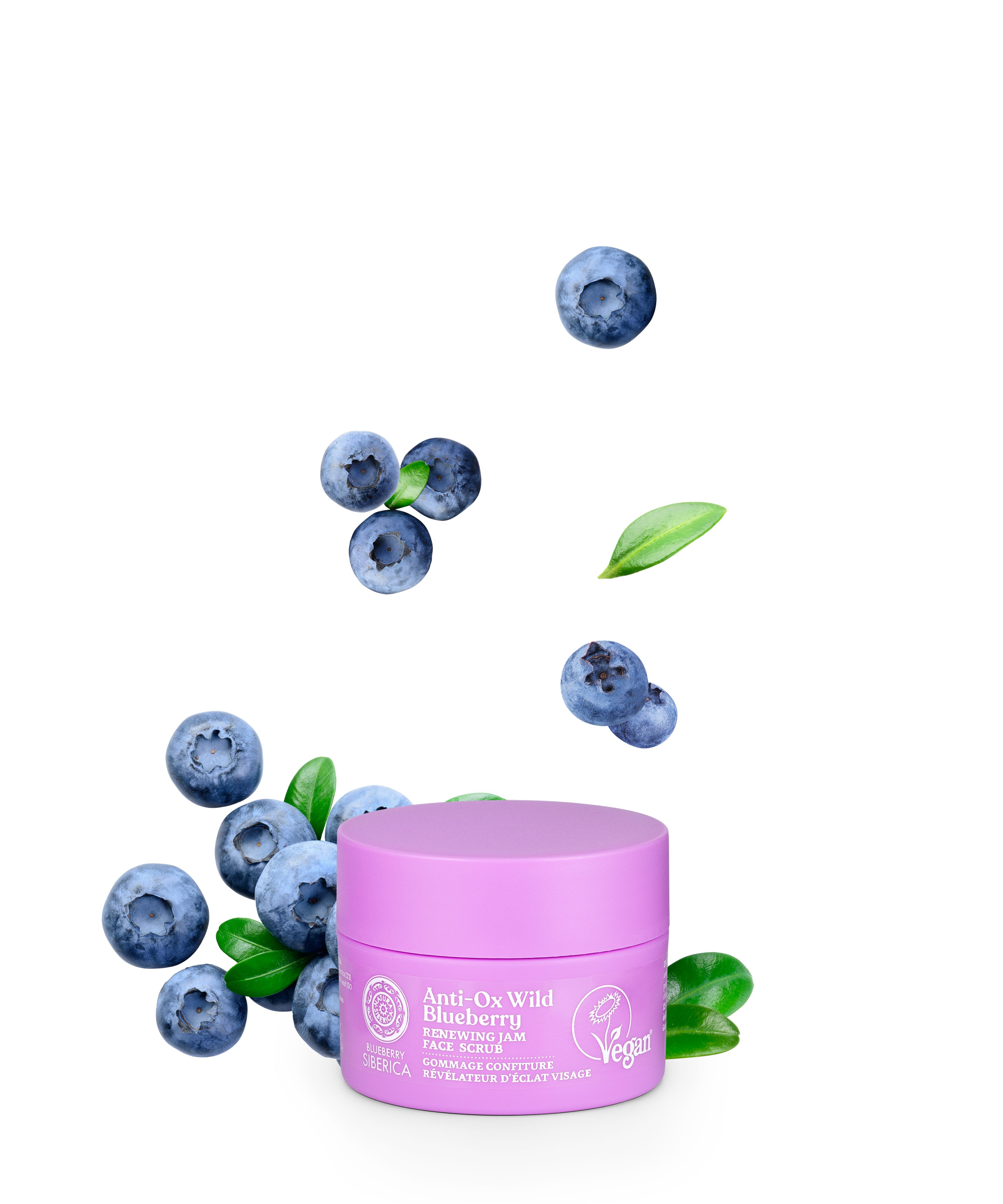 Natura Siberica Gesichtspeeling ANTI-OX Wild Blueberry Renewing Jam Face Scrub