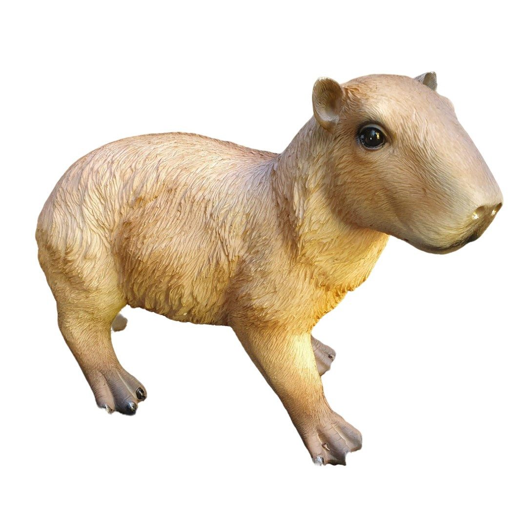Gartenfigur Capybara Figur stehend 22 cm – für Pflanzfläche