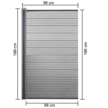 MCW Sichtschutzelement Savoie-98, ohne Vor- und Nachbehandlungen, Witterungs- und UV-Beständig