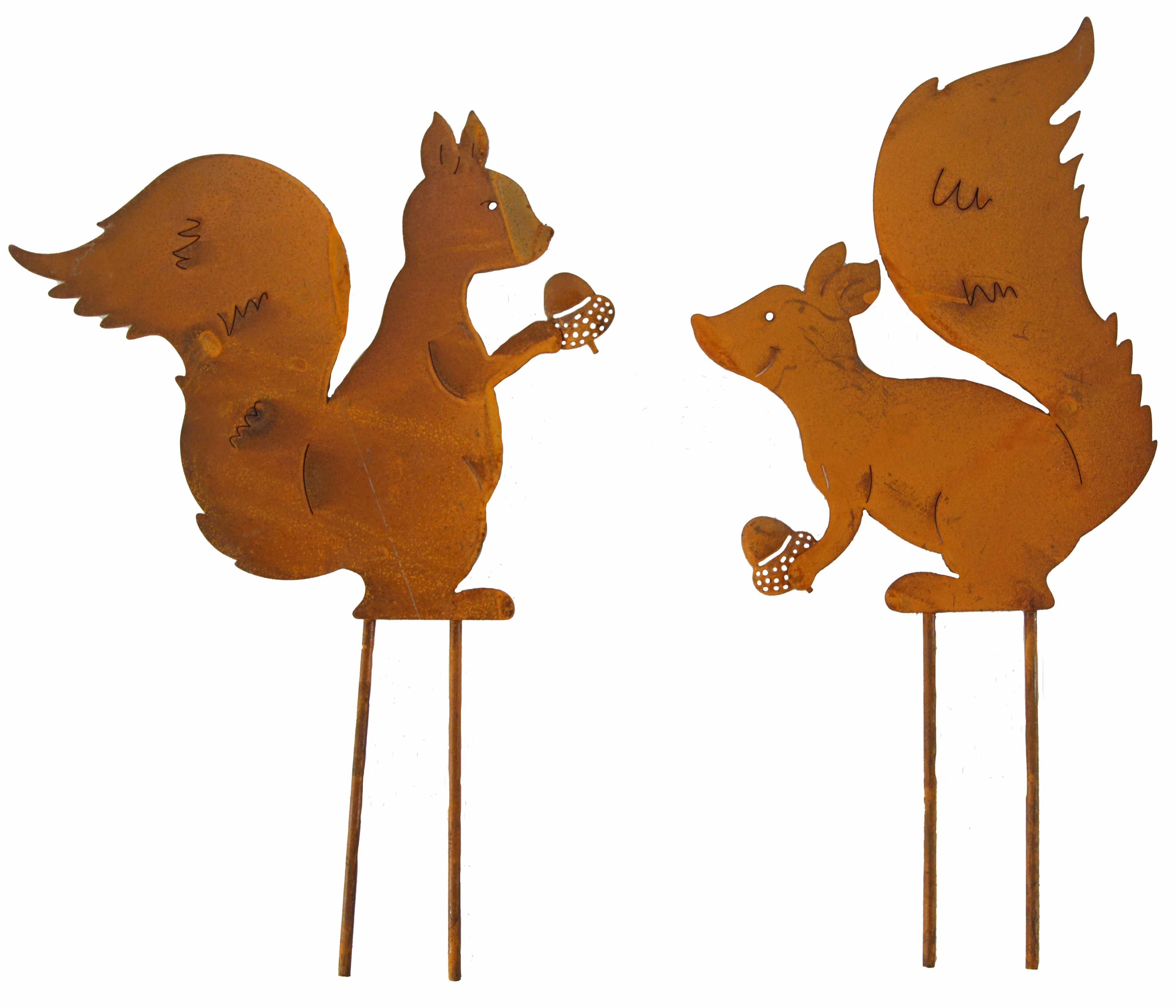 Posiwio Gartenstecker Beetstecker Eichhörnchen 2er Set (2-St) 2er Set, Eich günstig online kaufen