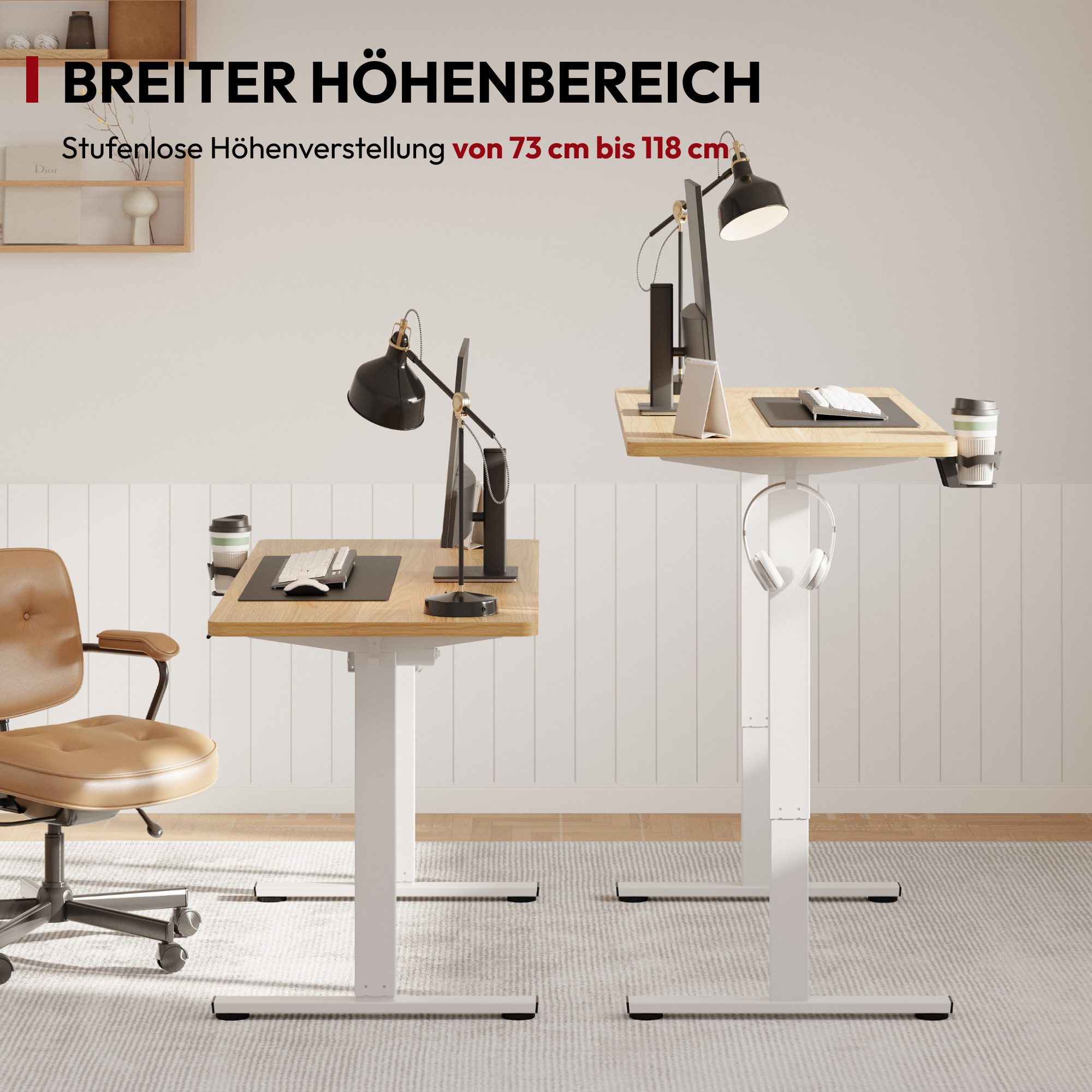 SANODESK Schreibtisch Elektrisch höhenverstellbarer Schreibtisch (inkl. günstig online kaufen