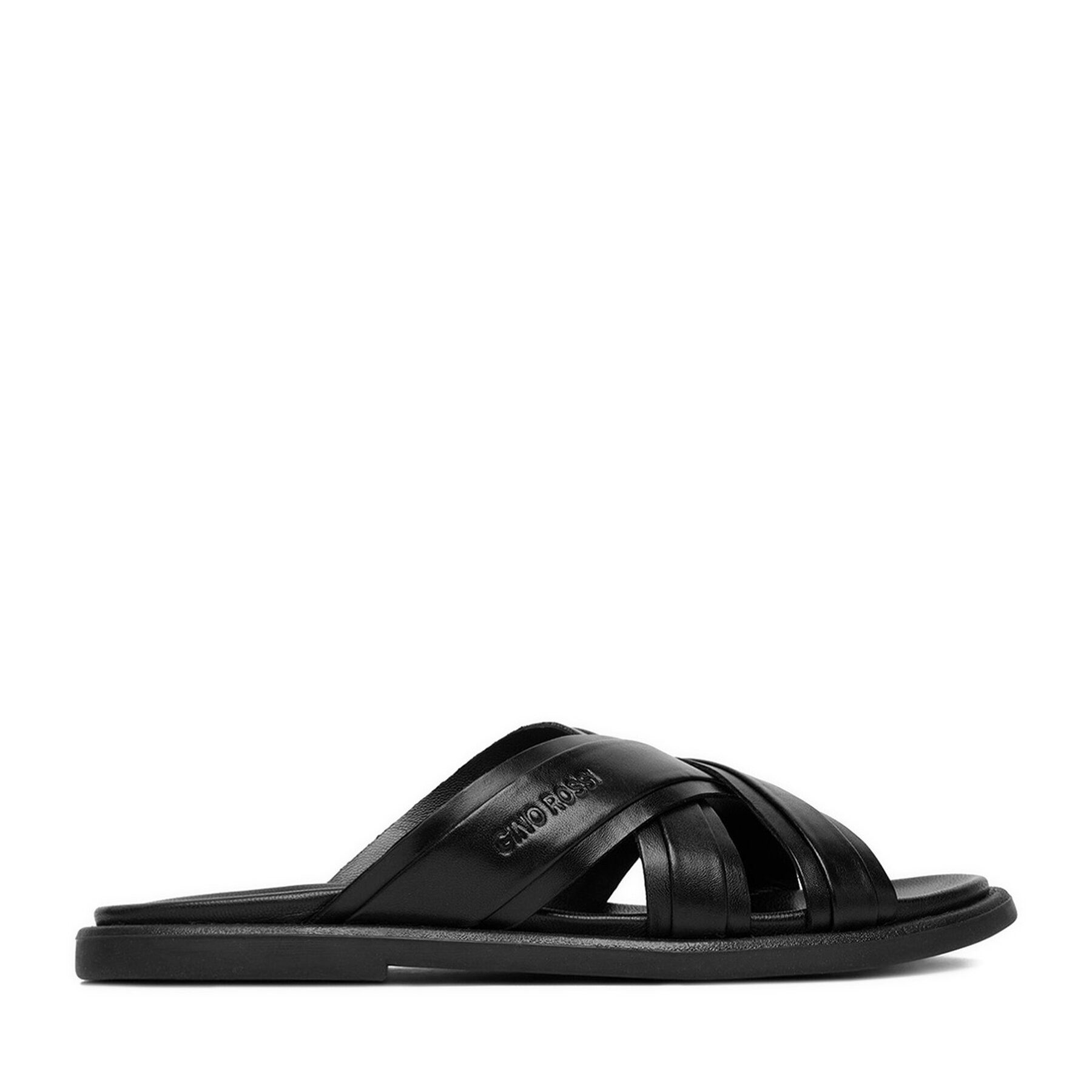 Gino Rossi Herren-Flip-Flops, Schwarz Badepantolette