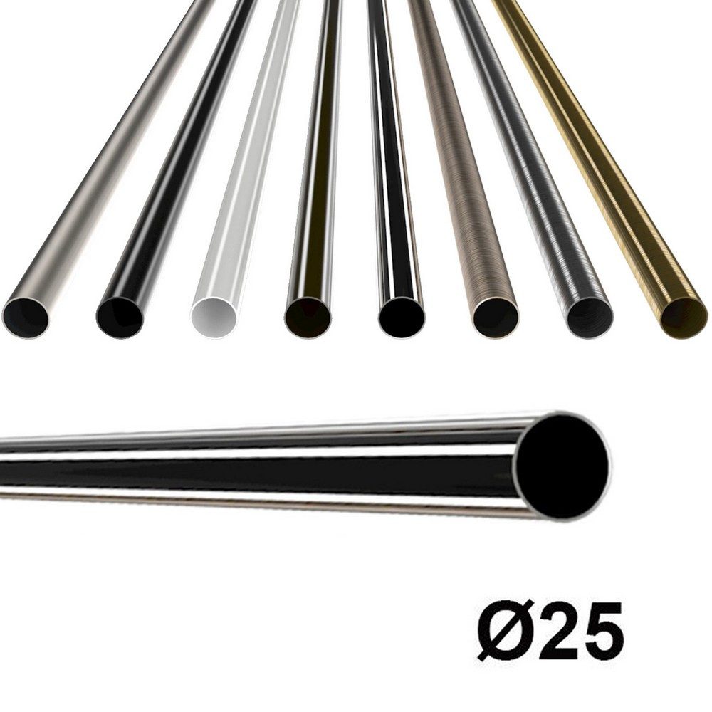 MDEKOR Gardinenstange Gardinenrohr aus Metall – Stahlrohr für Stangen Ø 16, günstig online kaufen