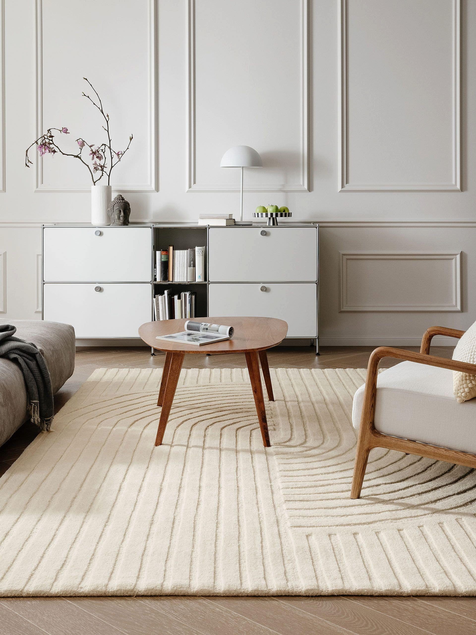 benuta Wollteppich Yanis, rechteckig, Höhe: 11 mm, Kunstfaser, Berber, Ethn günstig online kaufen