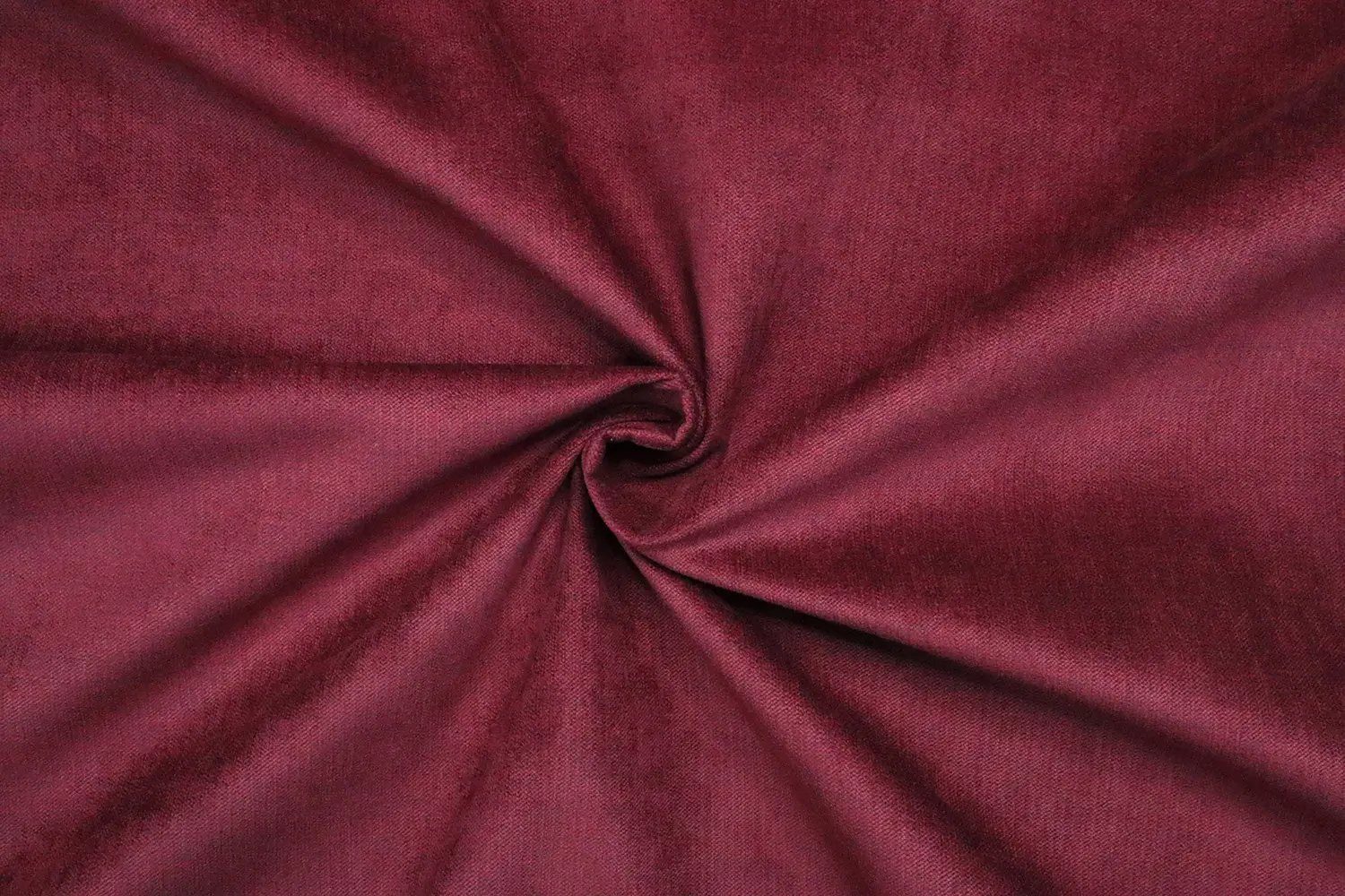 Stofferia Stoff Polsterstoff Velour Fleckschutz Maracaibo Bordeauxrot, Meterware