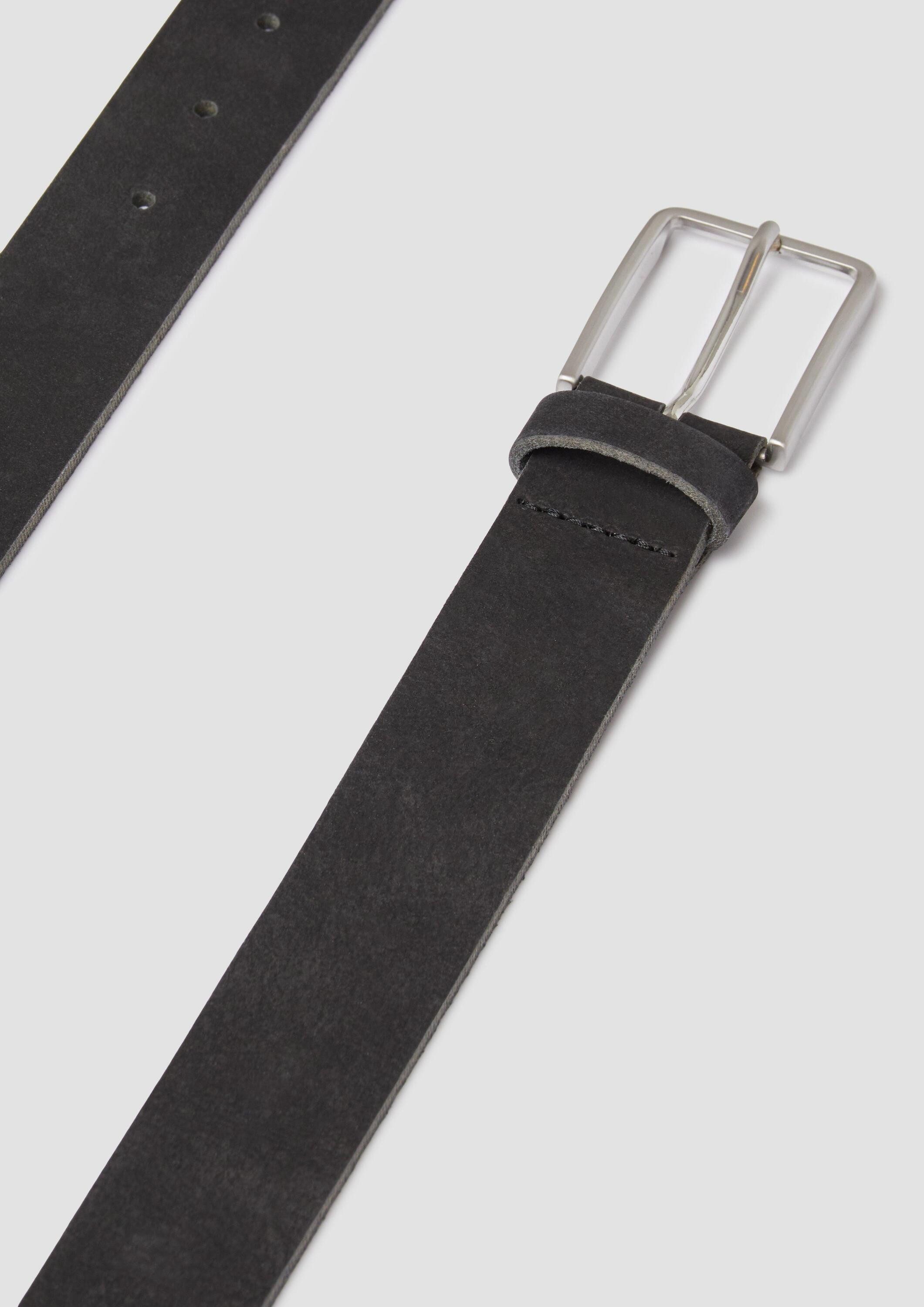 s.Oliver Ledergürtel Taillengürtel Gürtel aus Veloursleder