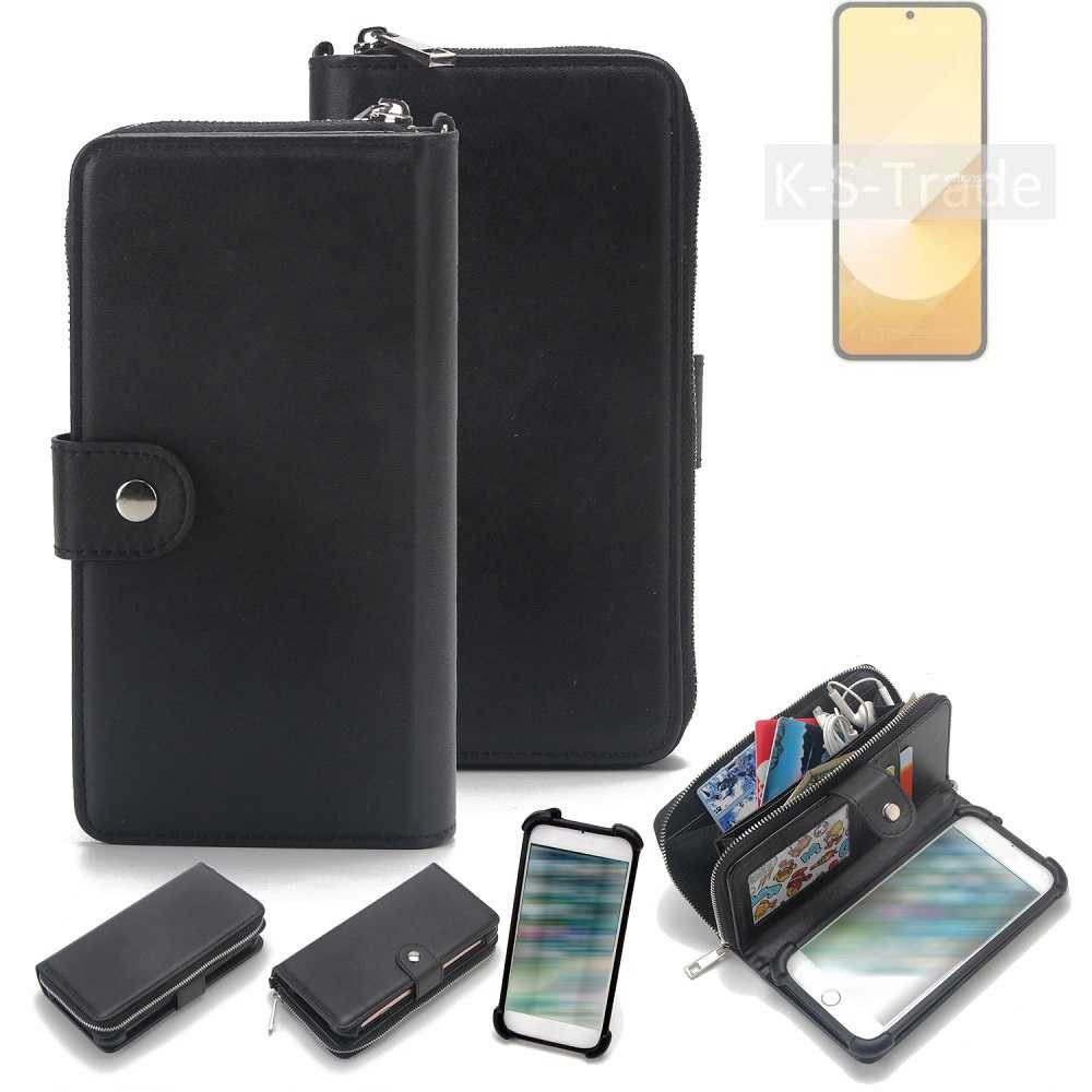 K-S-Trade Handyhülle für Samsung Galaxy Z Flip6, 2in1 Handyhülle Schutzhülle & Portemonnee Cover Handy Hülle