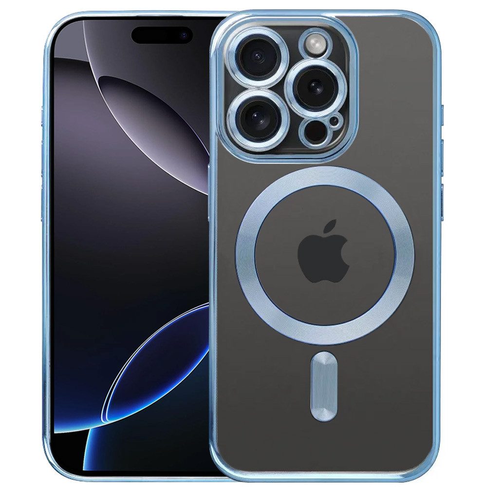 FITSU Handyhülle Case für iPhone 16 Pro Hülle MagSafe kompatibel mit Kameraschutz 6,3 Zoll, Durchsichtige Hülle für iPhone 16 Pro Schutzhülle mit farbigen Rahmen