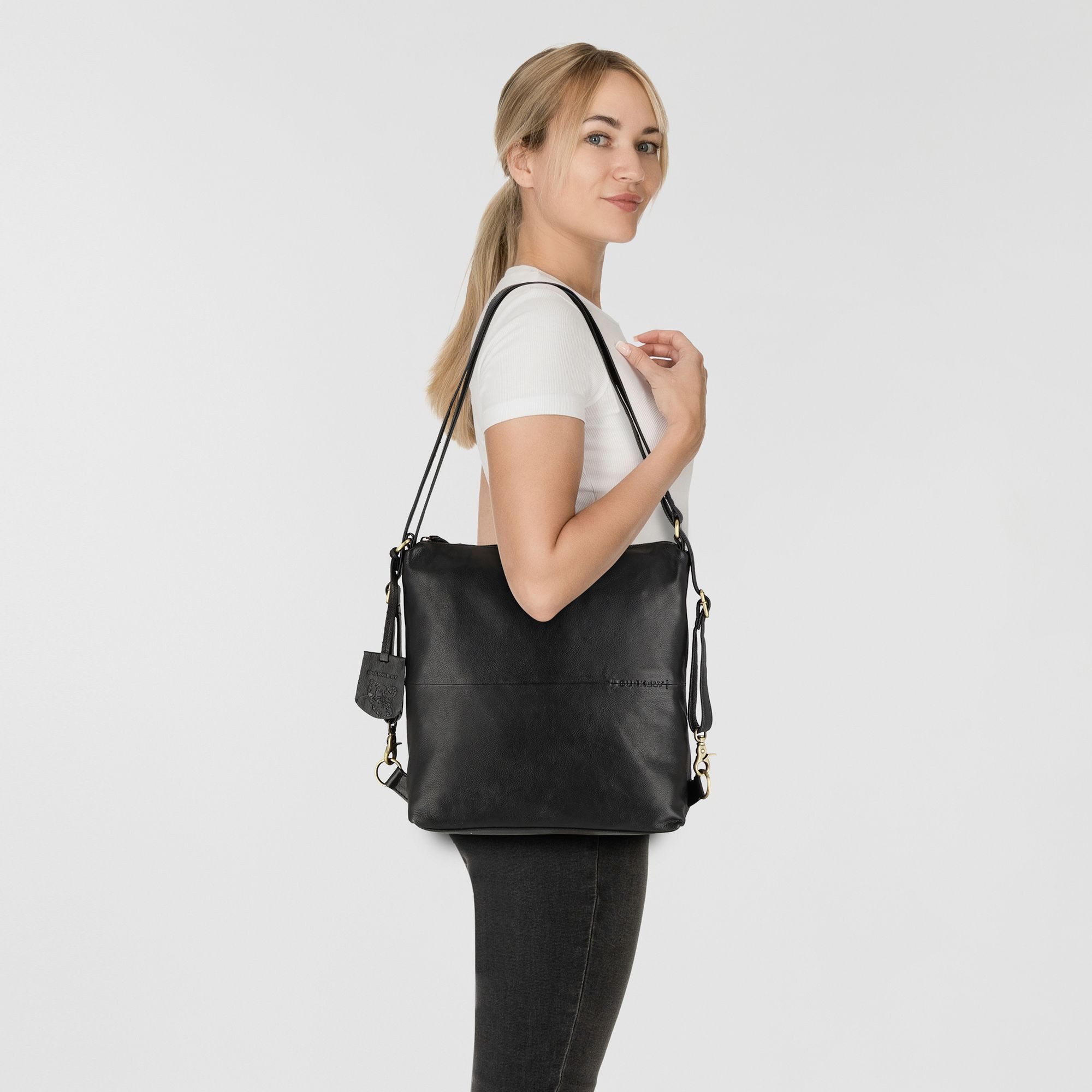 Burkely Schultertasche Natural Norah, Leder günstig online kaufen