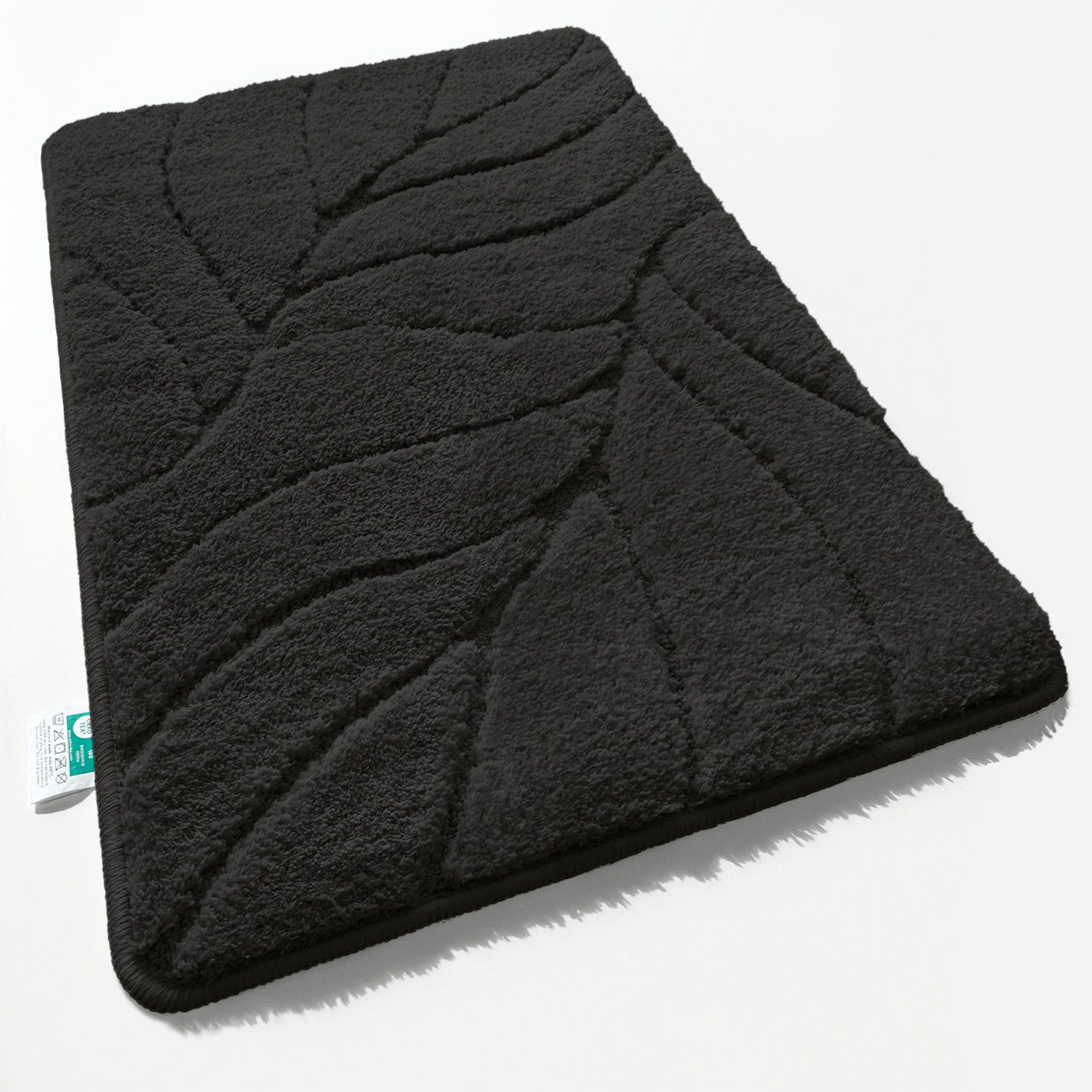 Floordirekt Badematte Maris, Badvorleger mit Blattstruktur, Polyester, Verfügbar in verschiedenen Farben und Größen