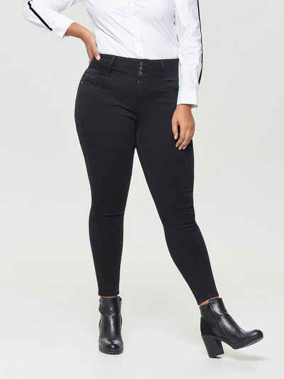 ONLY CARMAKOMA Skinny-fit-Jeans Skinny Stretch Jeans Curvy Plus Size Denim CARANNA Übergröße (1-tlg) 3914 in Schwarz