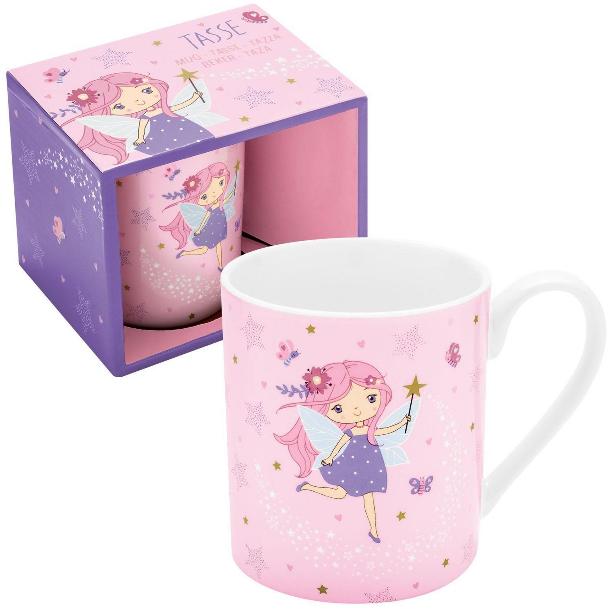 Sheepworld Tasse Kinder Tasse Becher Milch Kakaotasse 20cl Geschenk Sheepworld FEE, Material: Porzellan