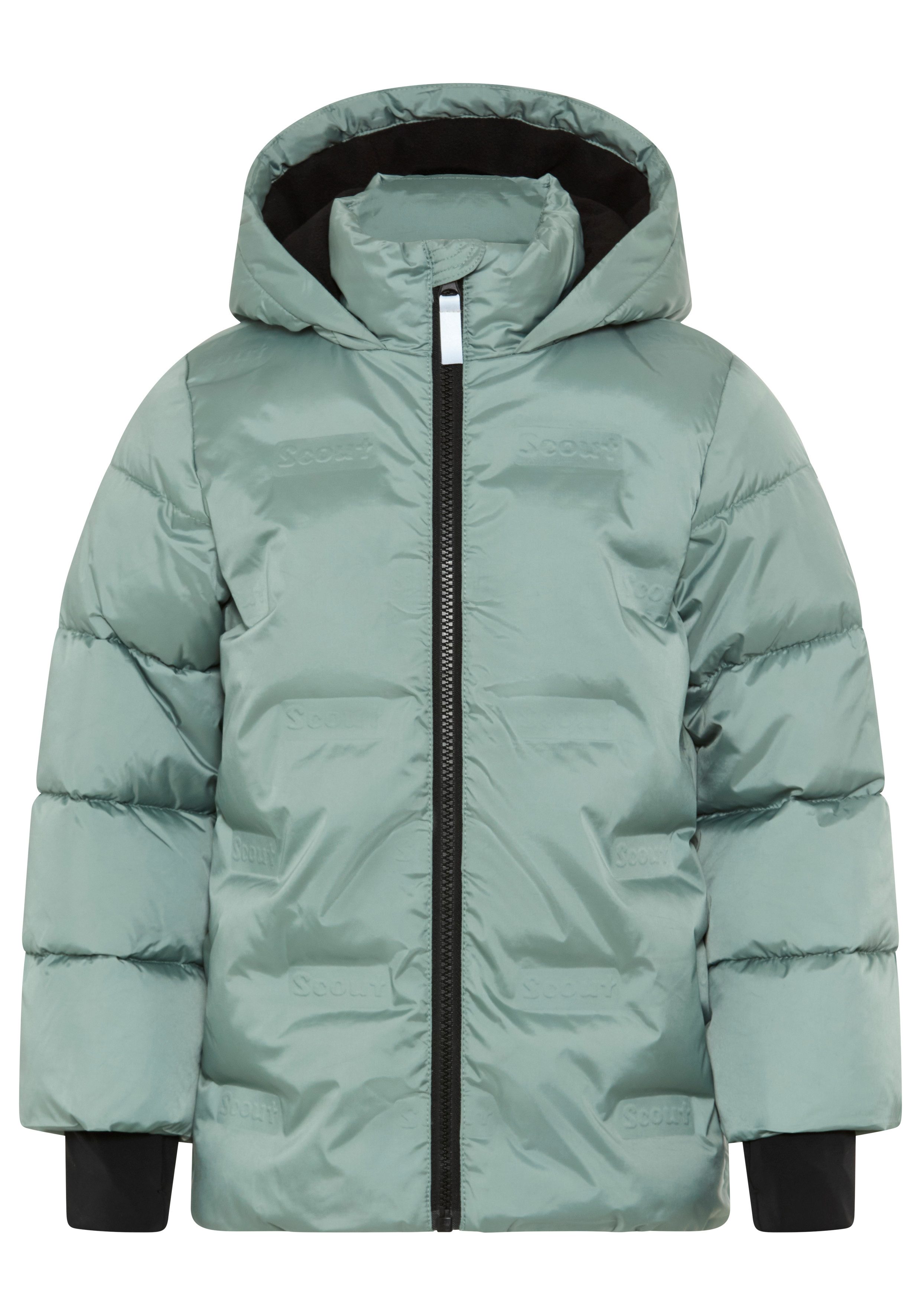 Scout Outdoorjacke Winterjacke Logo - NEU von SCOUT mit Fleecefütterung, wasserabweisend, windabweisend, mit Kapuze