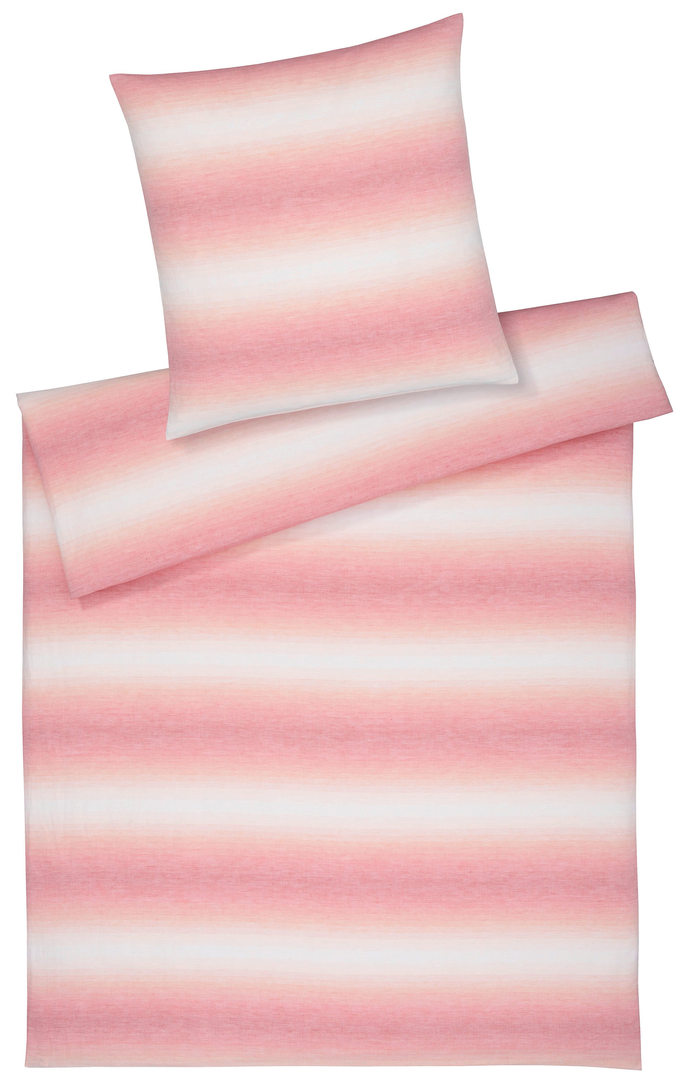 Elegante Bettwäsche Layer, Halbleinen, 2 teilig, angenehmes Hautgefühl