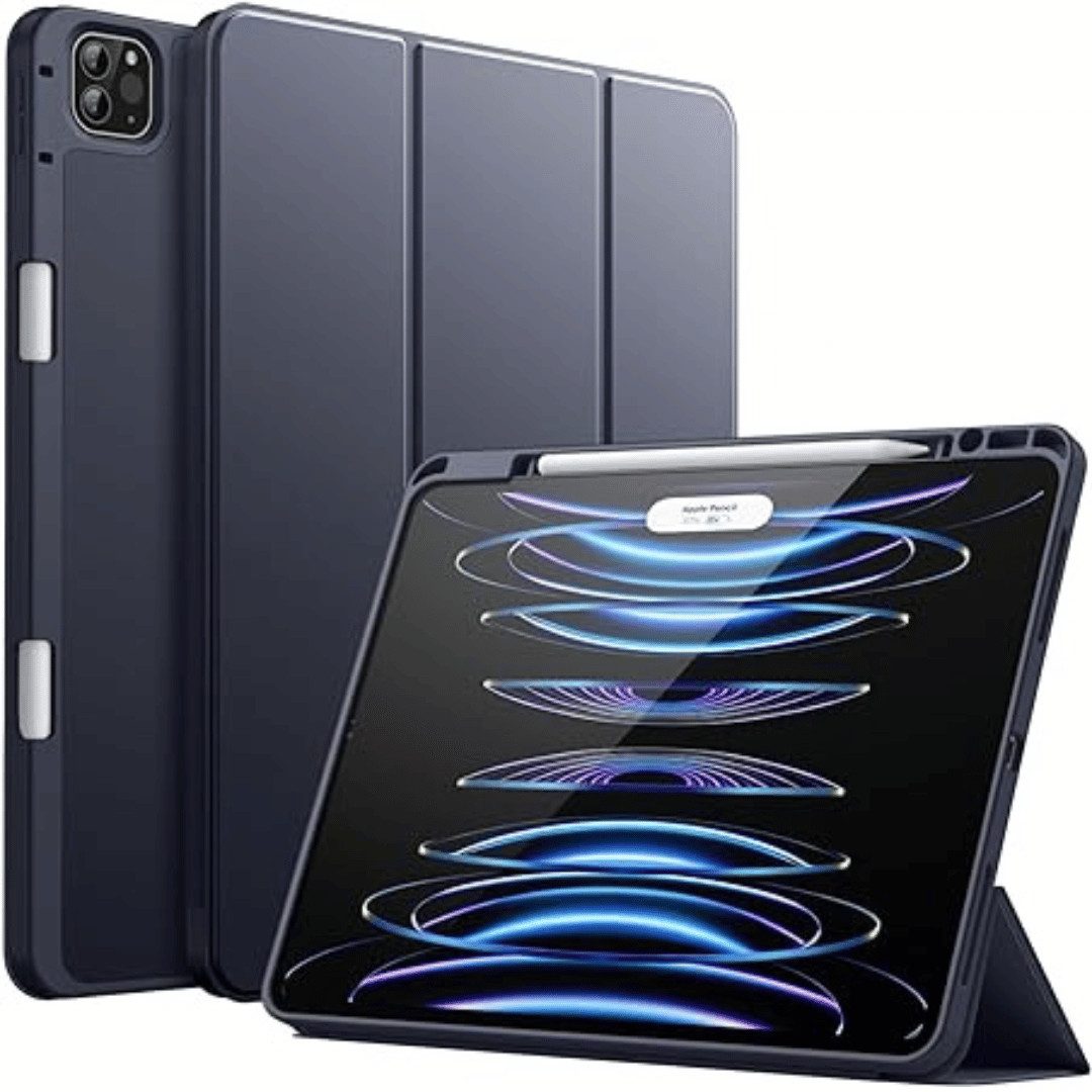 SmartUP Tablet-Hülle für iPad Pro 11 Zoll M4 2026 Tasche Smart Cover Case Klapphülle 11 Zoll, integrierte Standfunktion, integrierter Stifthalter von SmartUP
