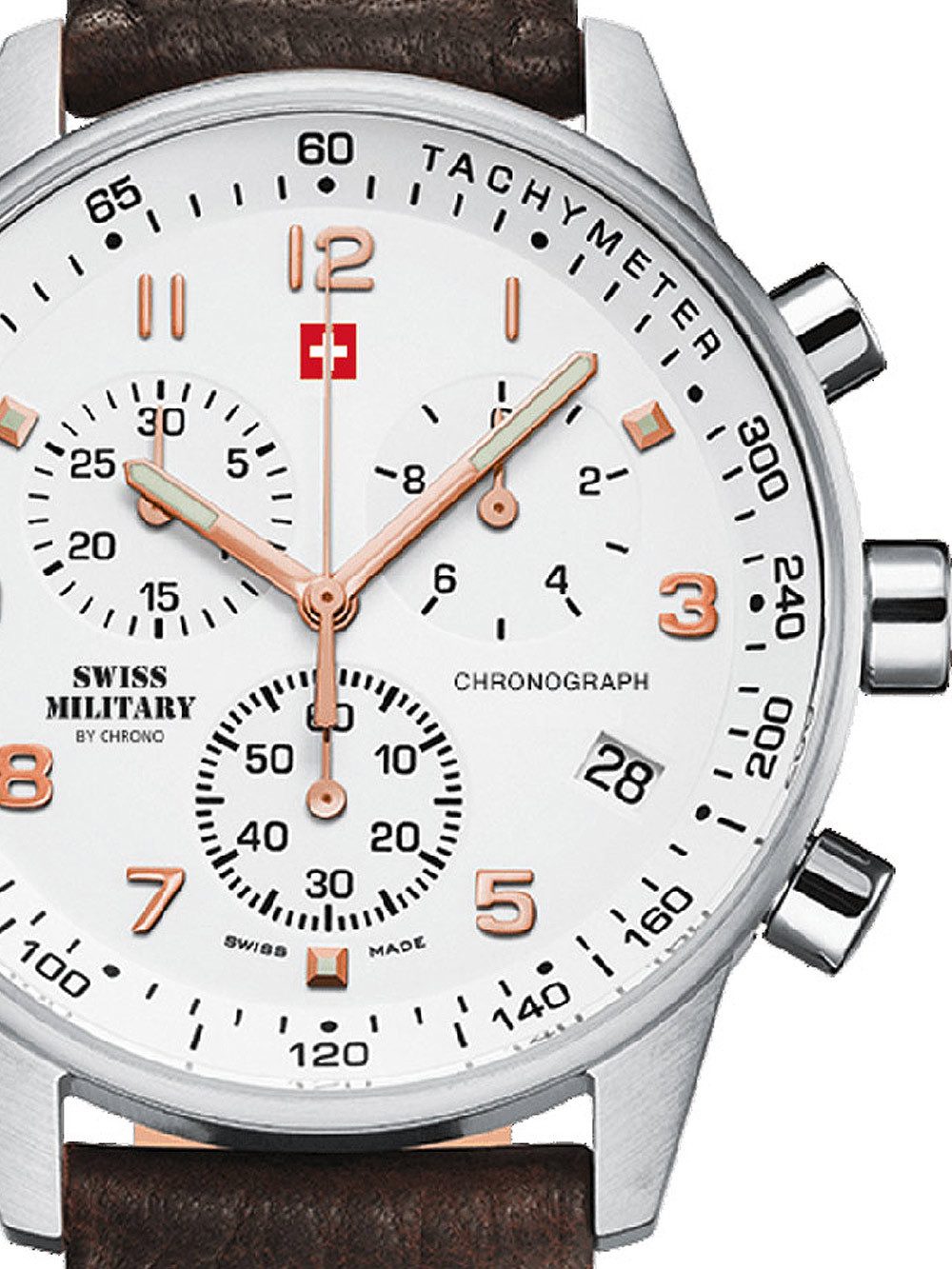 Quarzuhr Swiss Military SM34012.11 Chronograph Herrenuhr 41mm 5 ATM Swiss Military SM34012.11 Chronograph Herrenuhr 41mm 5 ATM