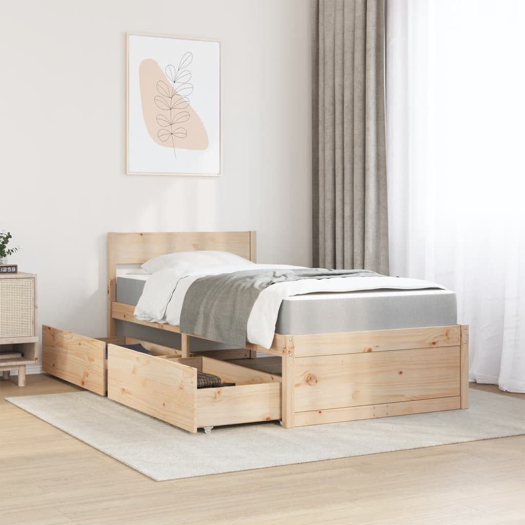 vidaXL Bett Bett mit Schubladen und günstig online kaufen