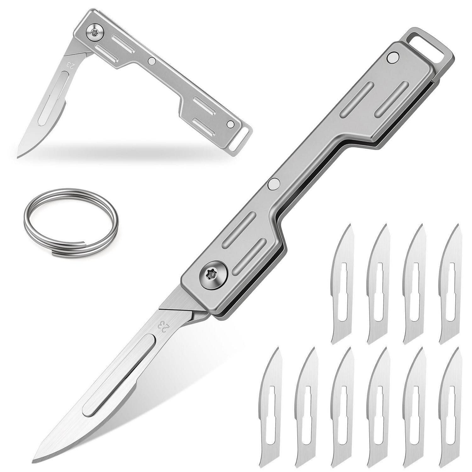 LuxusKollektion Allesschneider Titan Taschenmesser mit 10 Klingen