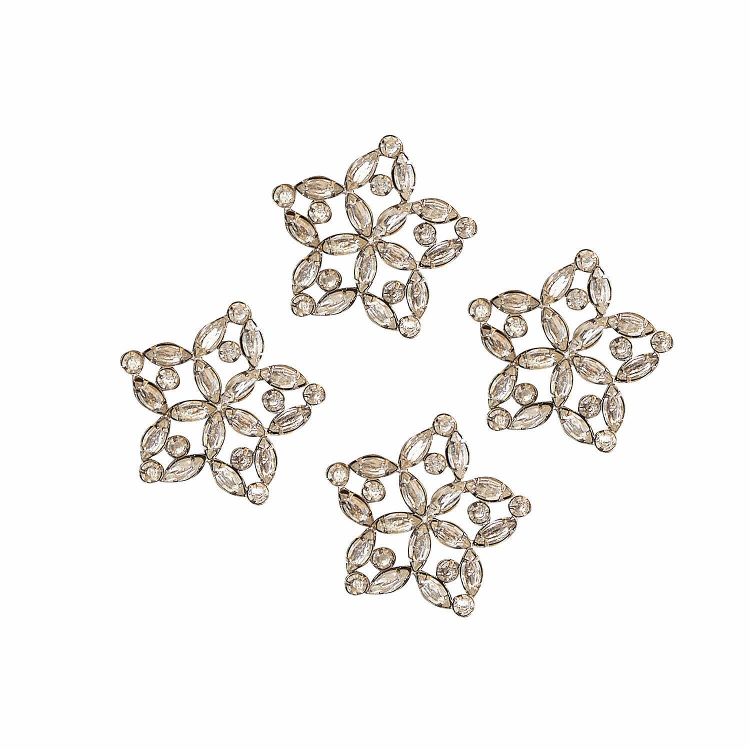 Mirabeau Stumpenkerze Deko-Pin 4er Set Custer silber (4er Set, 4er Set), no günstig online kaufen