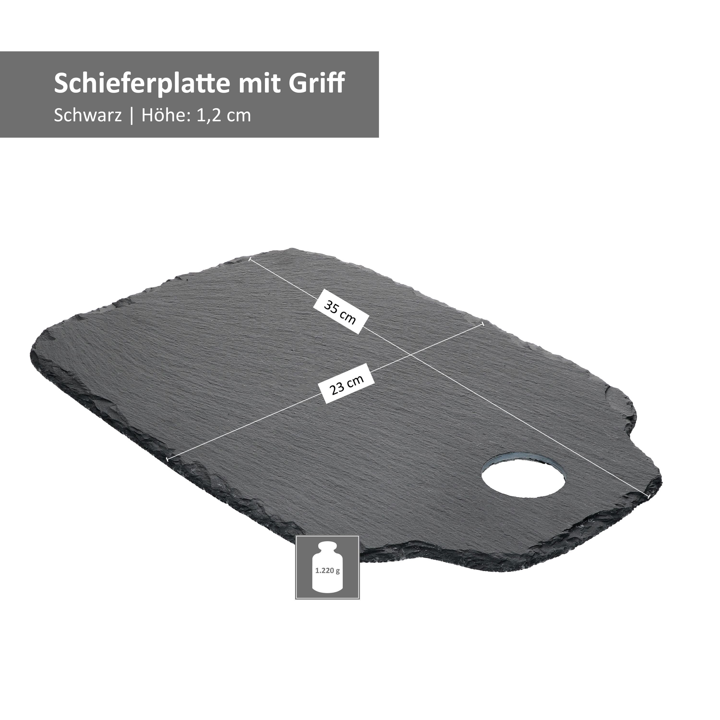 - Schiefer Set Breker 23x35 Ritzenhoff Scivaro 315301, & Schieferplatte 2er cm Servierplatte