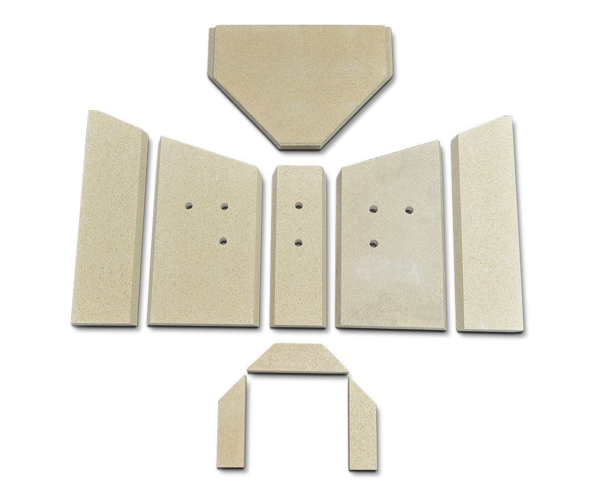 kaminXpert Feuerraumplatten für Fireplace Samba Kaminofen Ersatzteil Feuerraumauskleidung