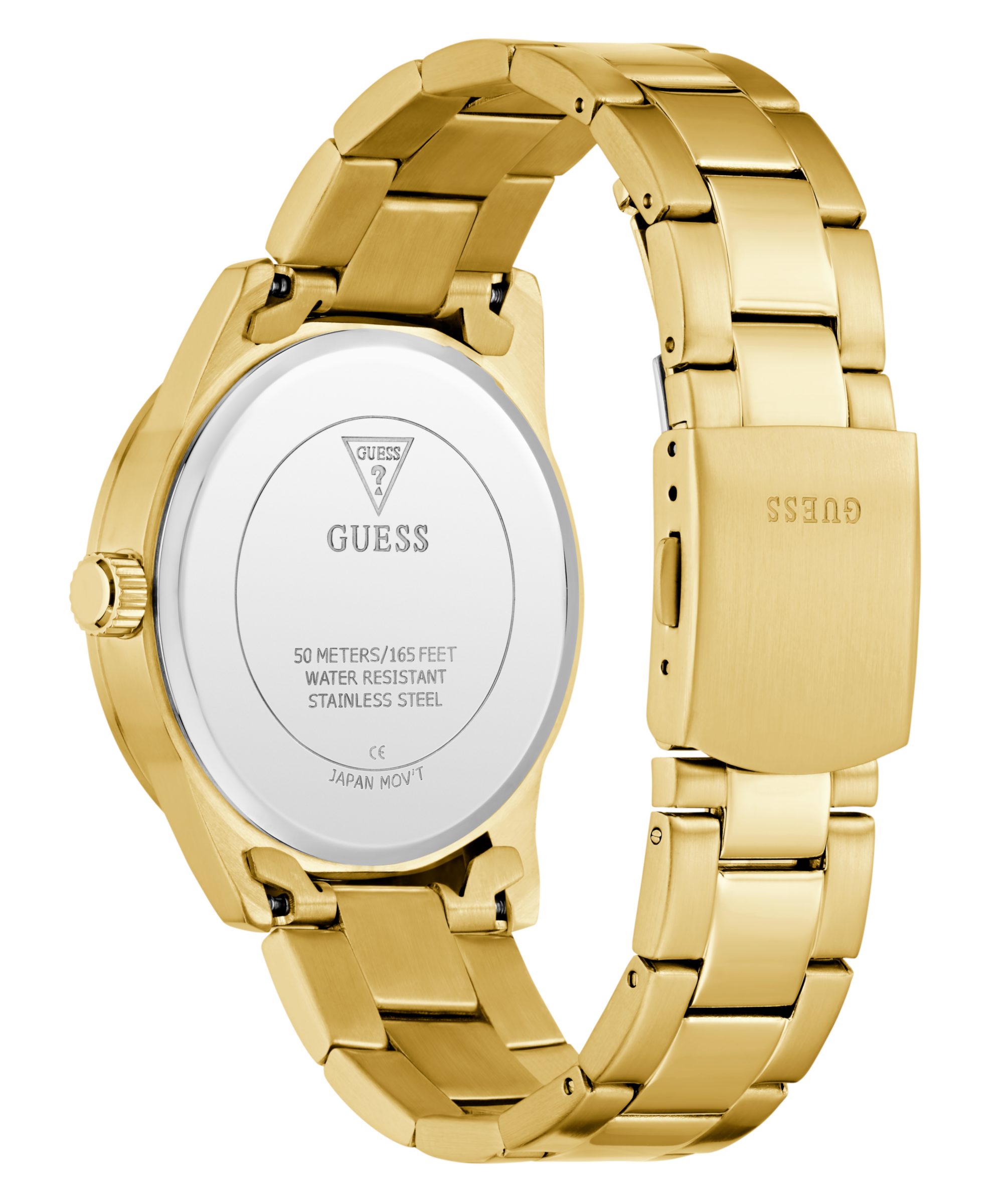 Guess Quarzuhr EASTON GW0965G2, Armbanduhr, Herrenuhr, Edelstahlarmband