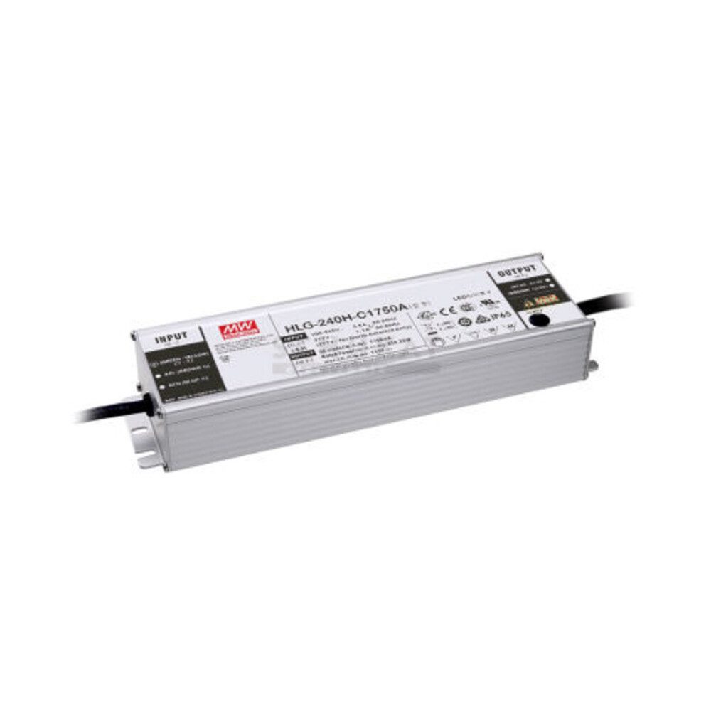 "HLG-240H-C2100A" 59-119V, Metall, 249,9W, wassergeschützt, Hochvolt LED Trafo