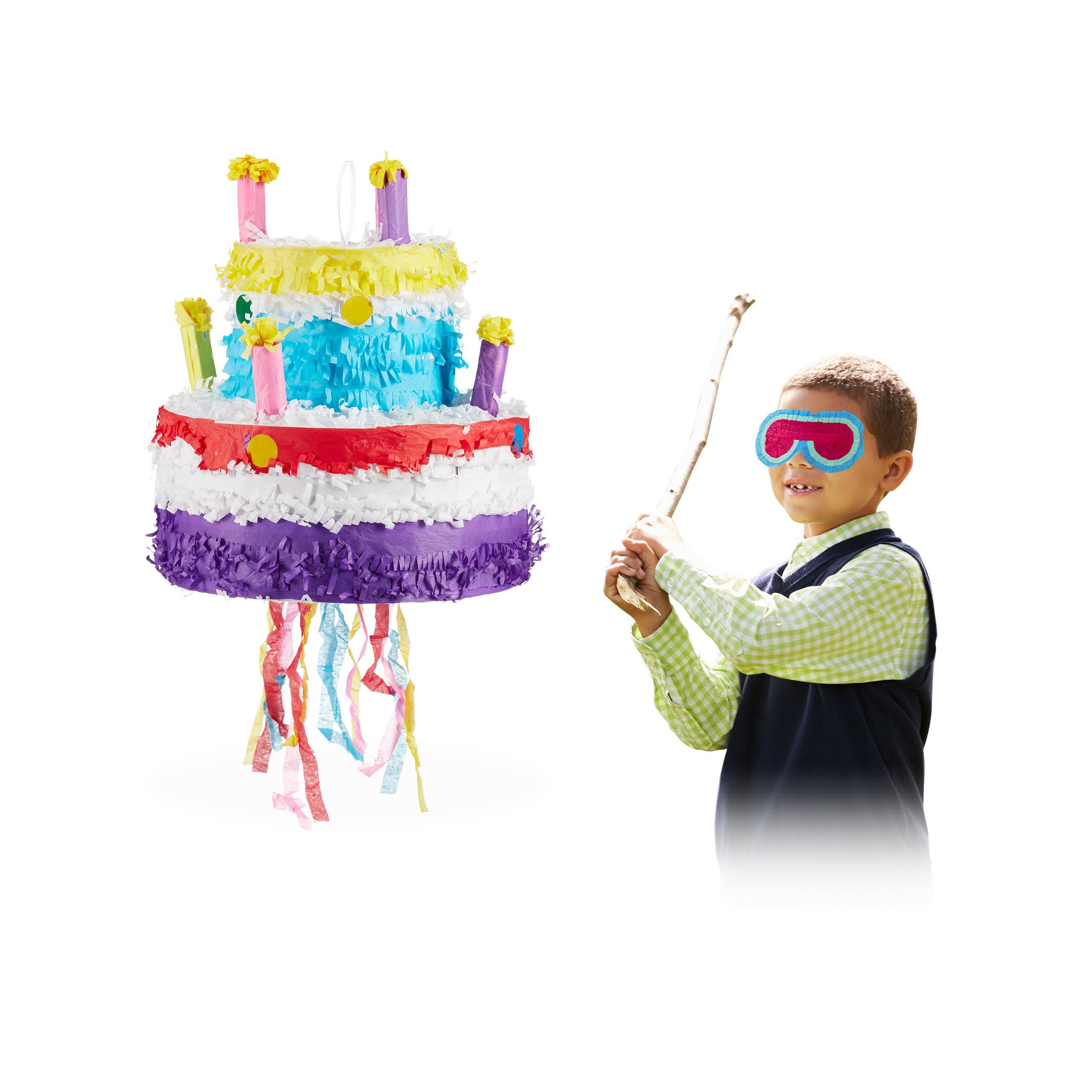 relaxdays Pinata Pinata Geburtstag Torte