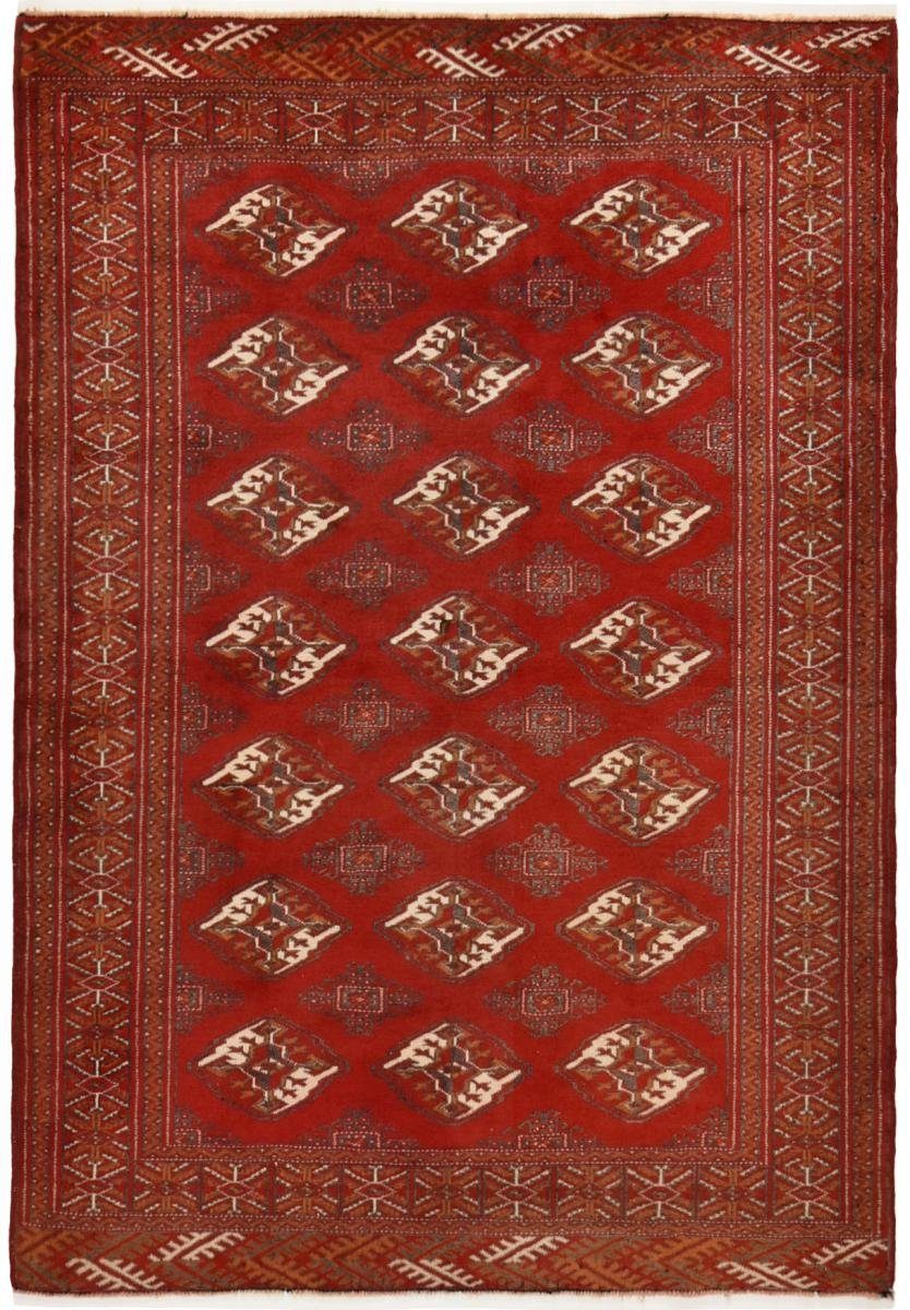 Orientteppich Turkaman 114x166 Handgeknüpfter Orientteppich / Perserteppich, Nain Trading, rechteckig, Höhe: 6 mm | Kurzflor-Teppiche