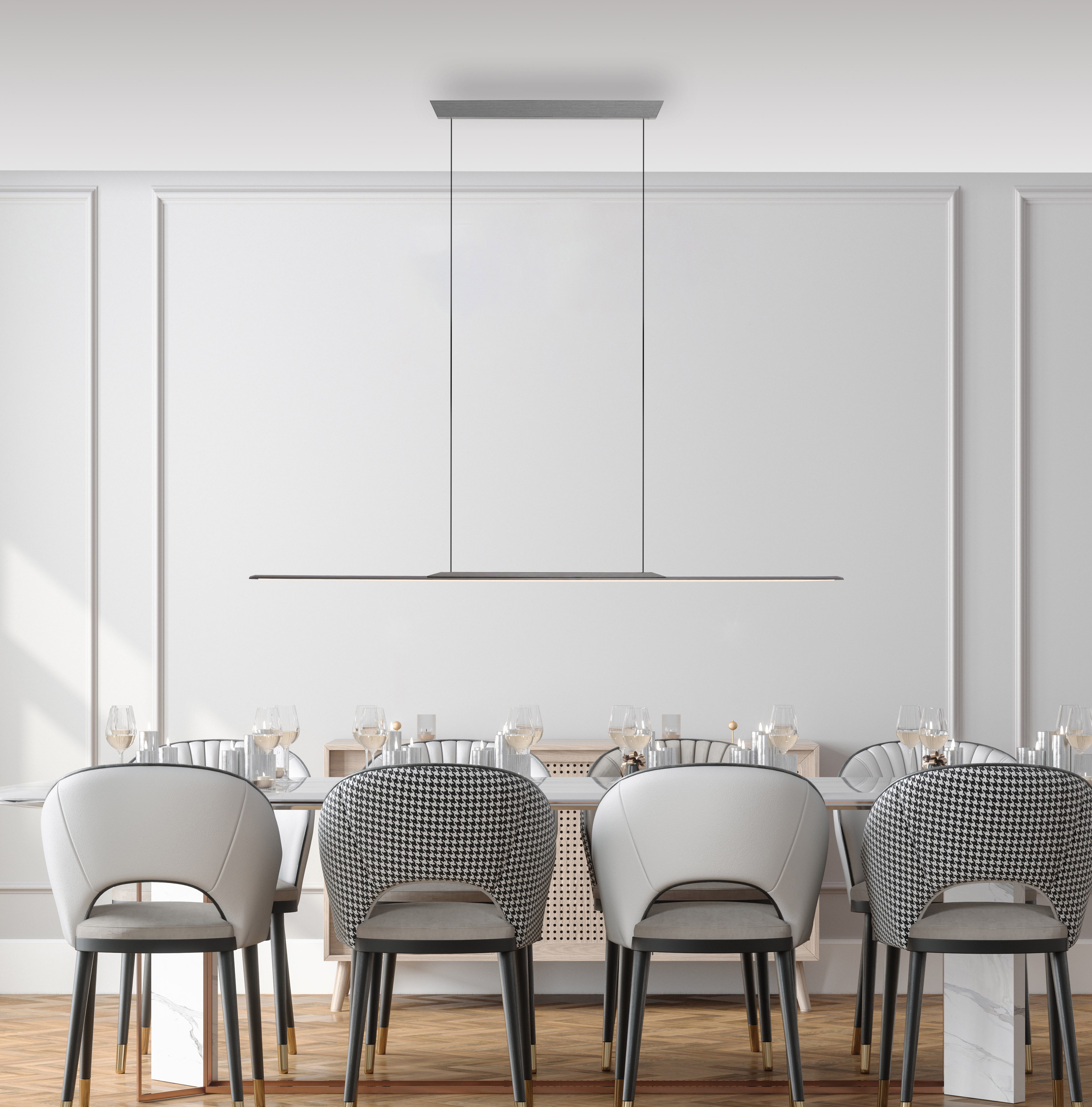 Neuhaus PURE LED Pendelleuchte PURE Surface, LED fest integriert, Warmweiß, Dimmfähig über separaten Dimmer, höhenverstellbar