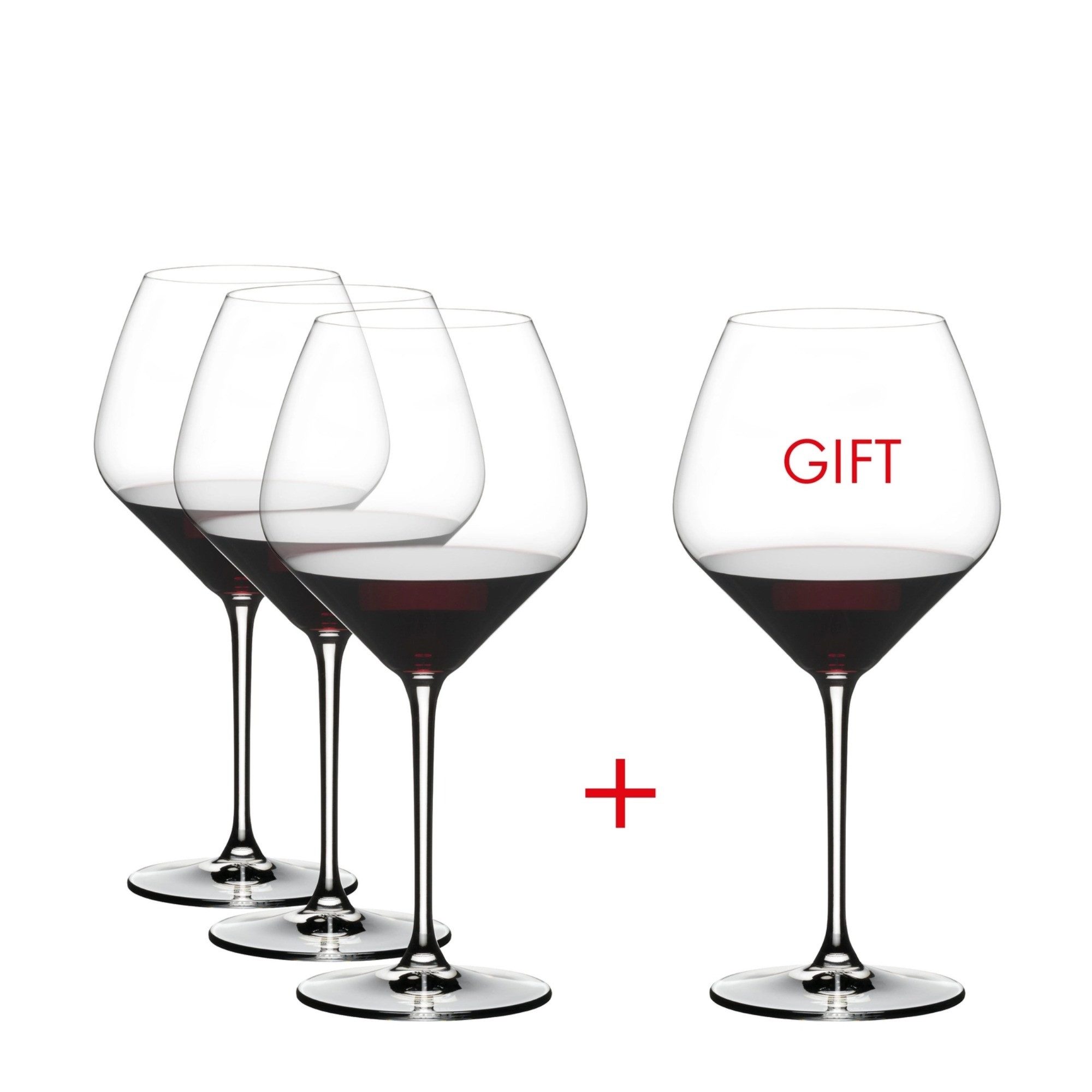 RIEDEL THE WINE GLASS COMPANY Rotweinglas Riedel Extreme Pinot Noir Pay 3 get 4, Kristallglas